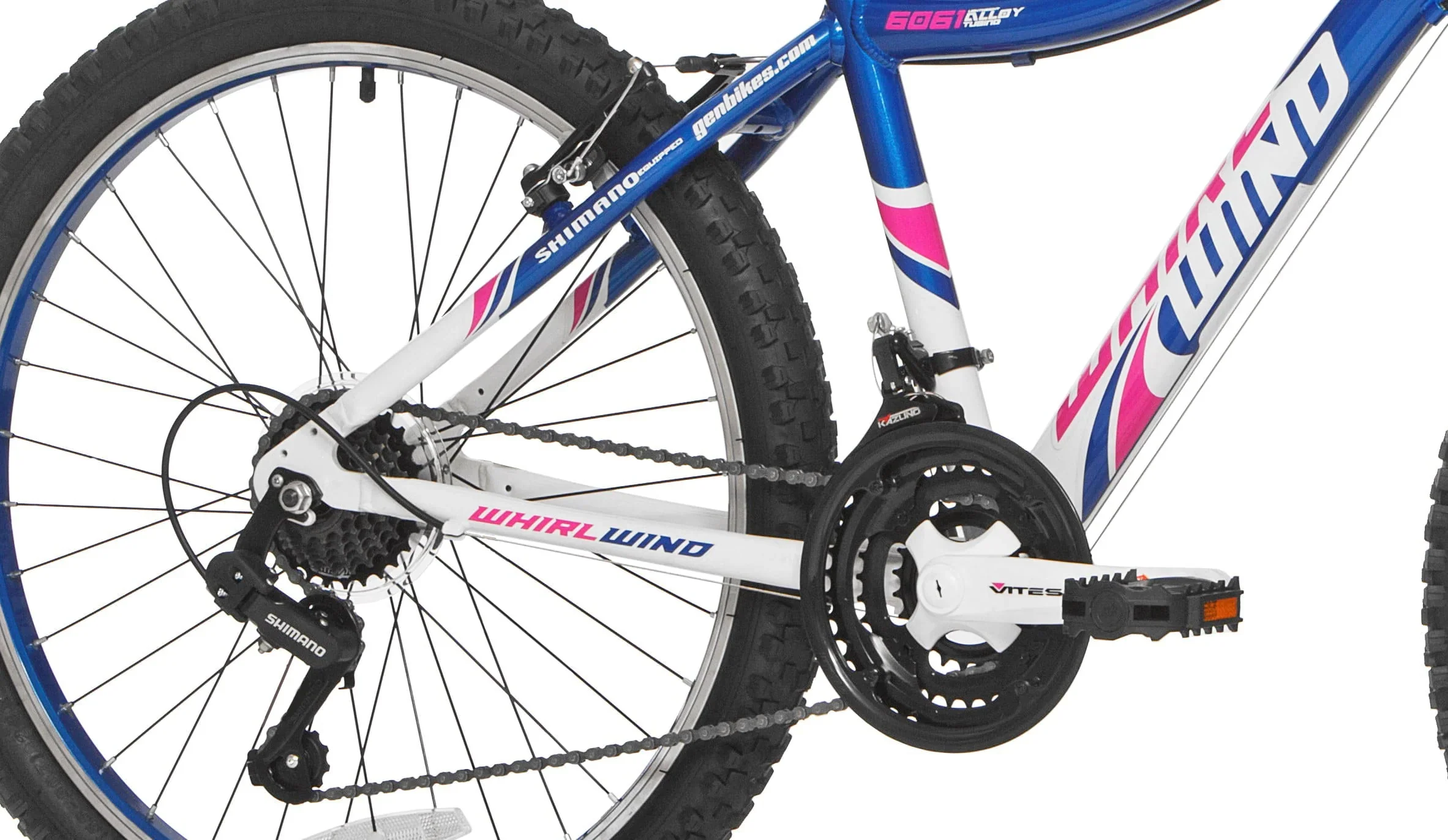 Genesis 24 Whirlwind Girl's Mountain Bike,Tween/Adult, Blue