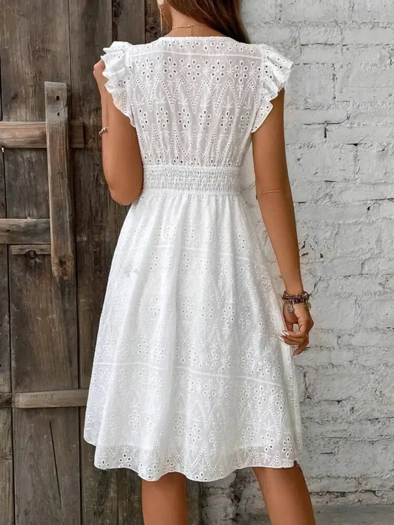 Robe à manches papillon