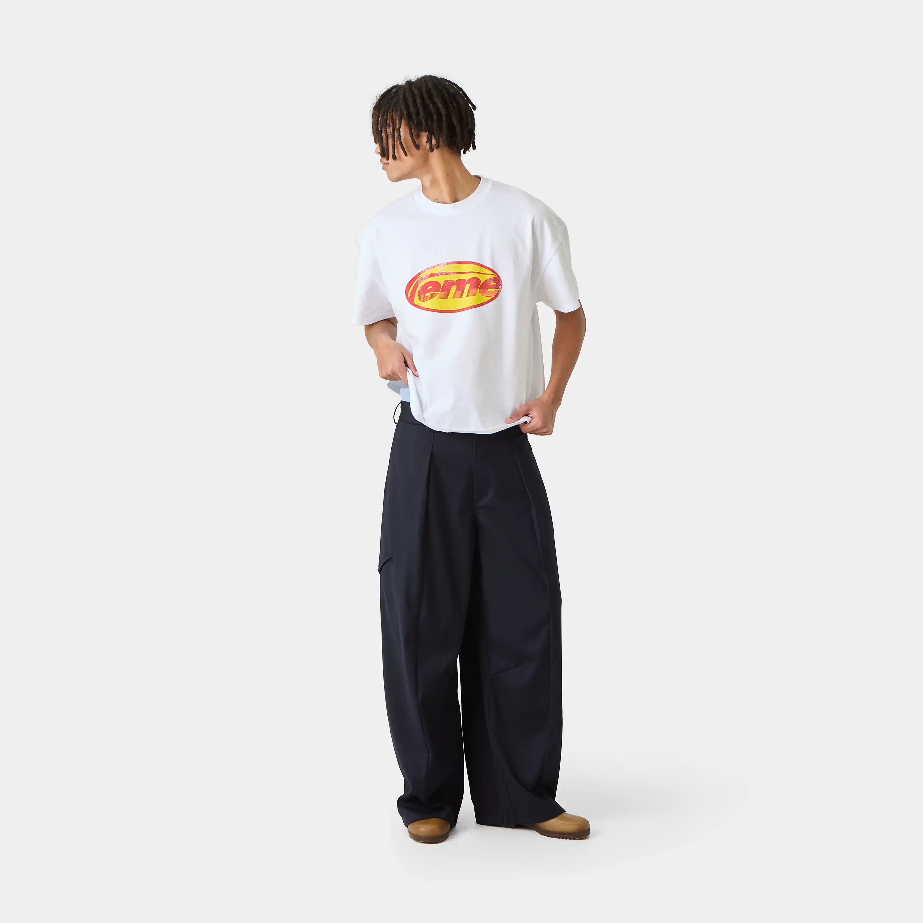 Oval Pearl Oversized Tee