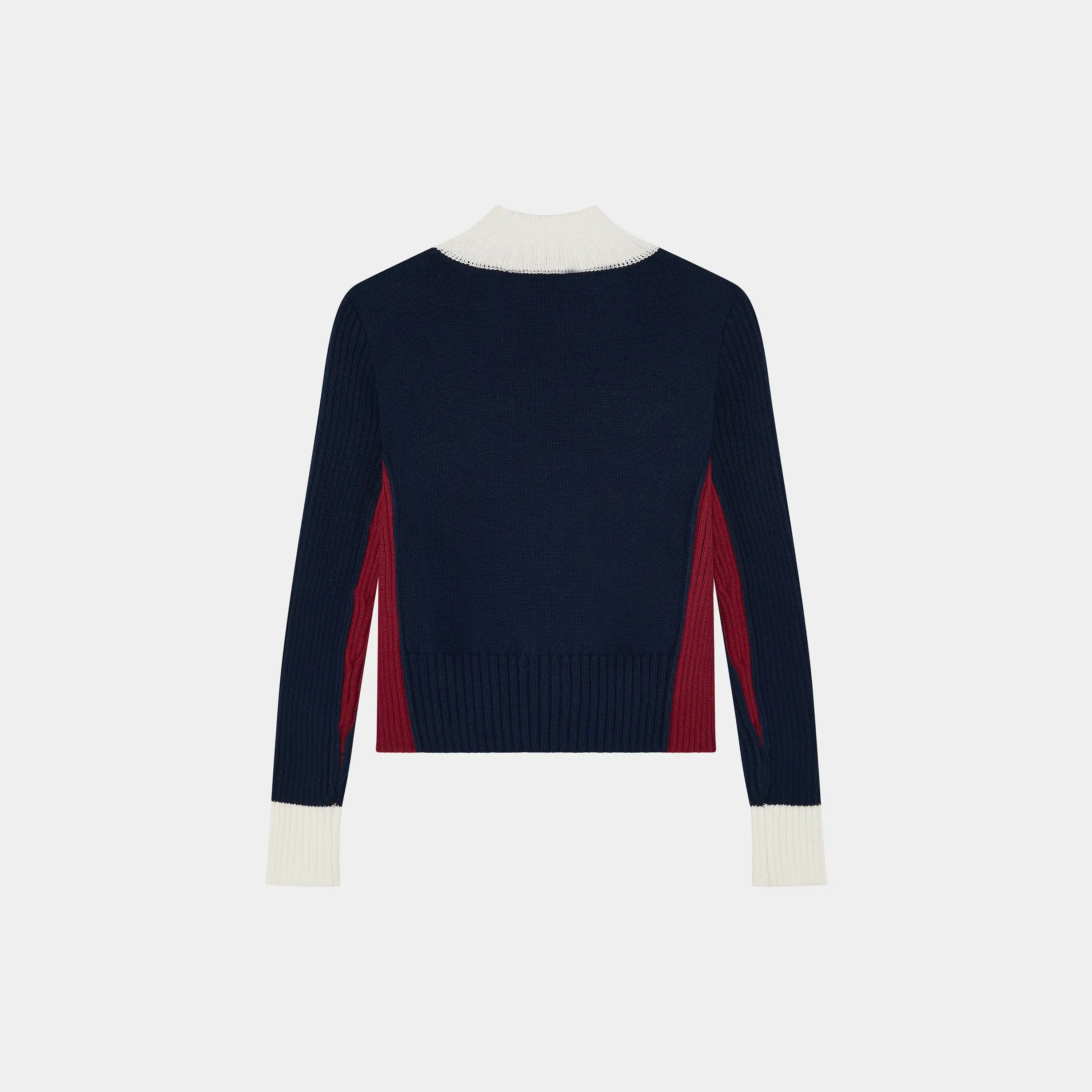 Betty Navy Zipper Knit