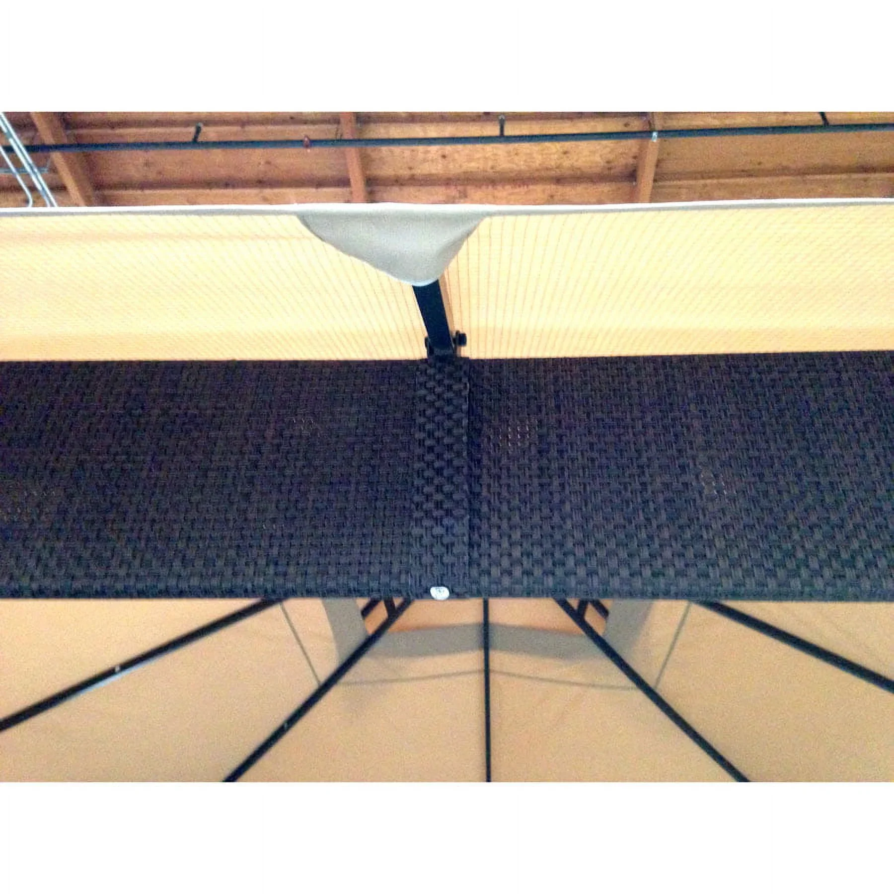 Garden Winds Seville 10�?x 10�?Gazebo Canopy, RipLock 500, UV Treated, Water Resistant, Beige