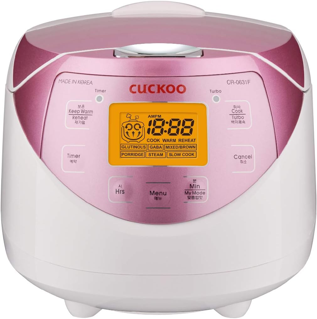CUCKOO Micom Fuzzy Logic Rice Cooker, 12-Cup Cooked, Silver, CR-0632F