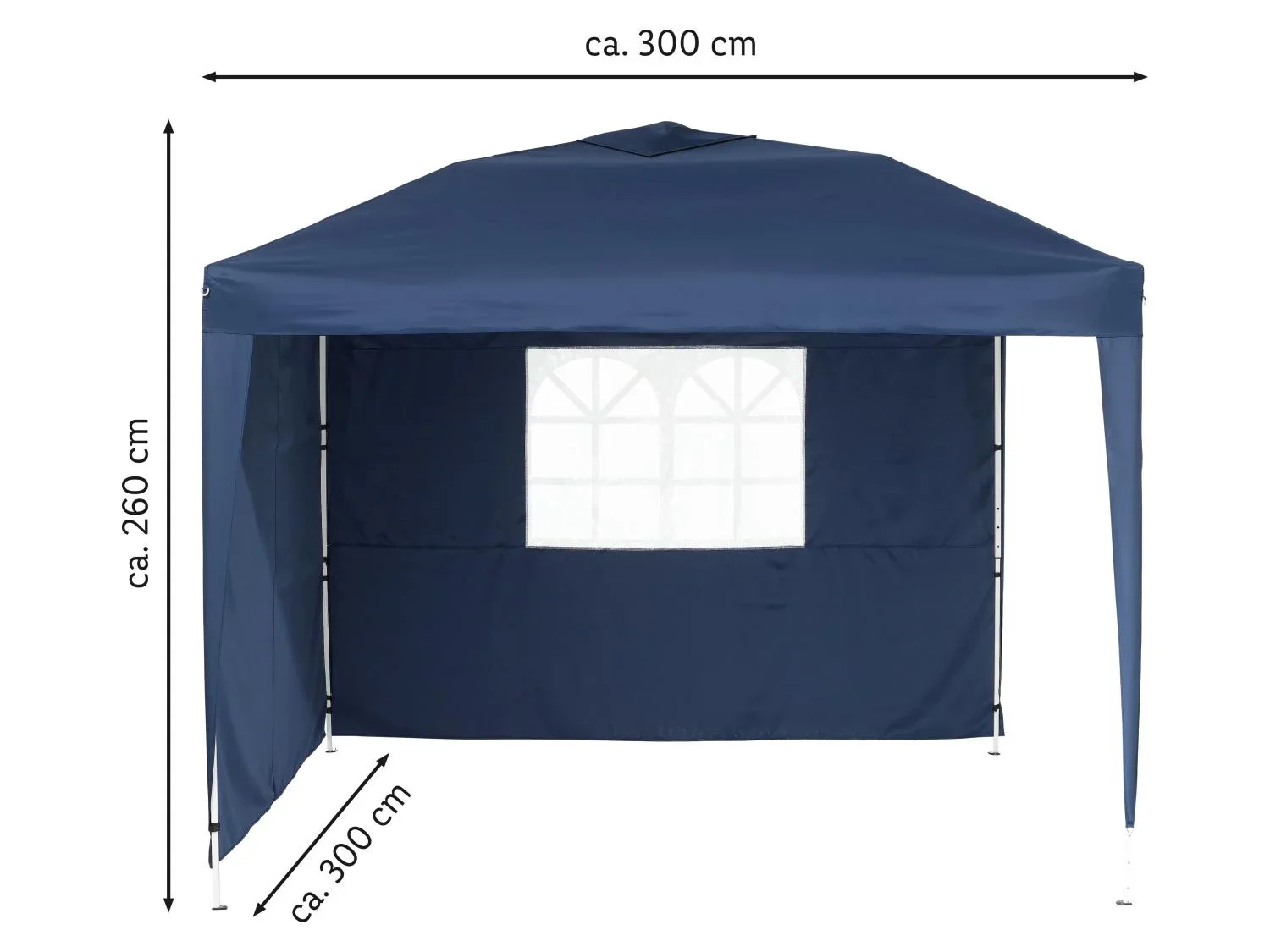 LIVARNO home Tonnelle pliante de jardin en aluminium, 3 x 2,6 x 3 m