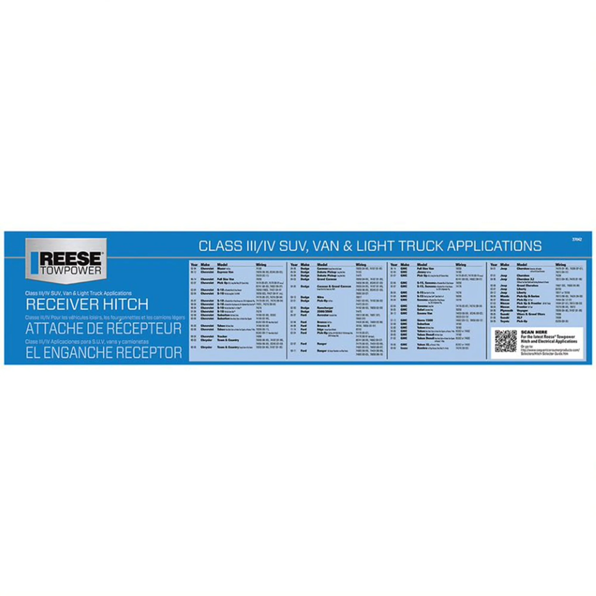 Reese Towpower Class III Trailer Tow Hitch w/ 2 In Receiver Tube - Image 9