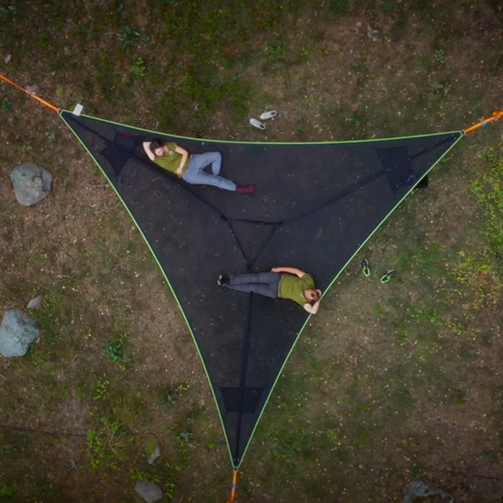 Hamac triangulaire portable multijoueur