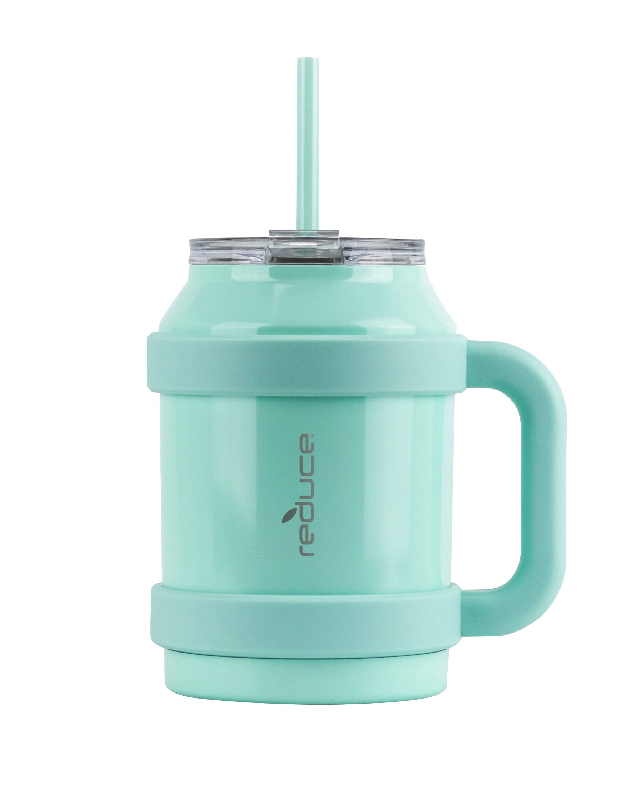 Reduce Vacuum Insulated Stainless Steel Cold1 Mug with Lid & Straw - Mild Mint - 50 fl oz