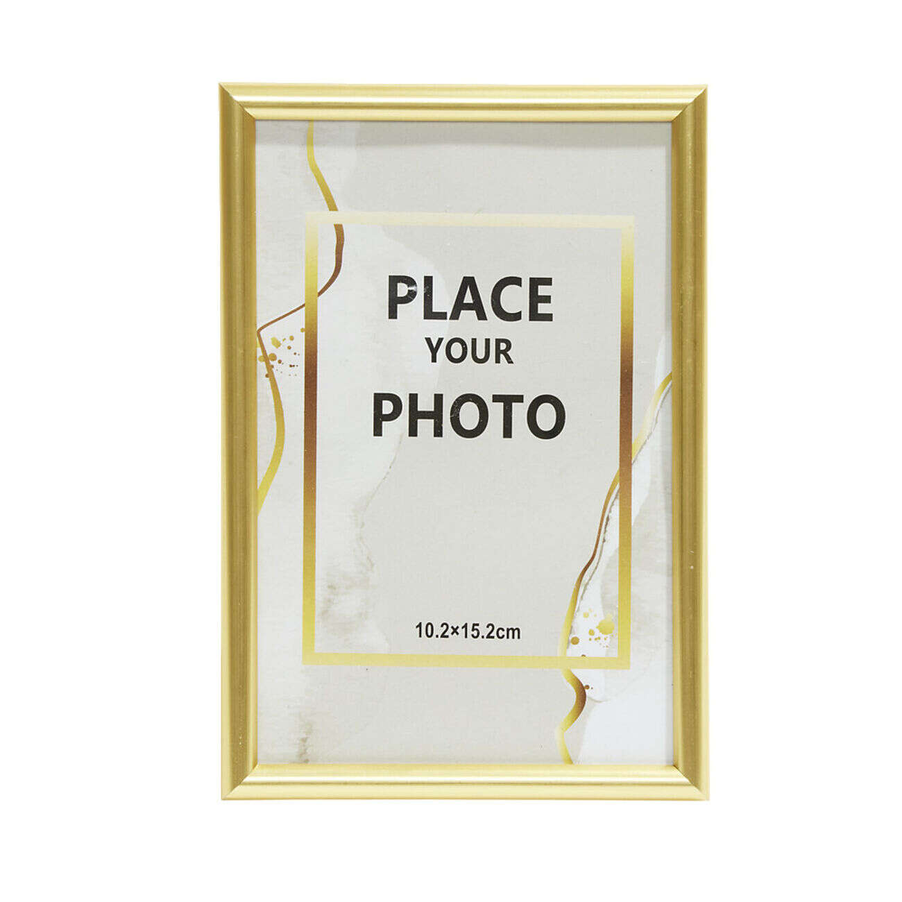 Cadre photo bois doré pour photo 10x15cm