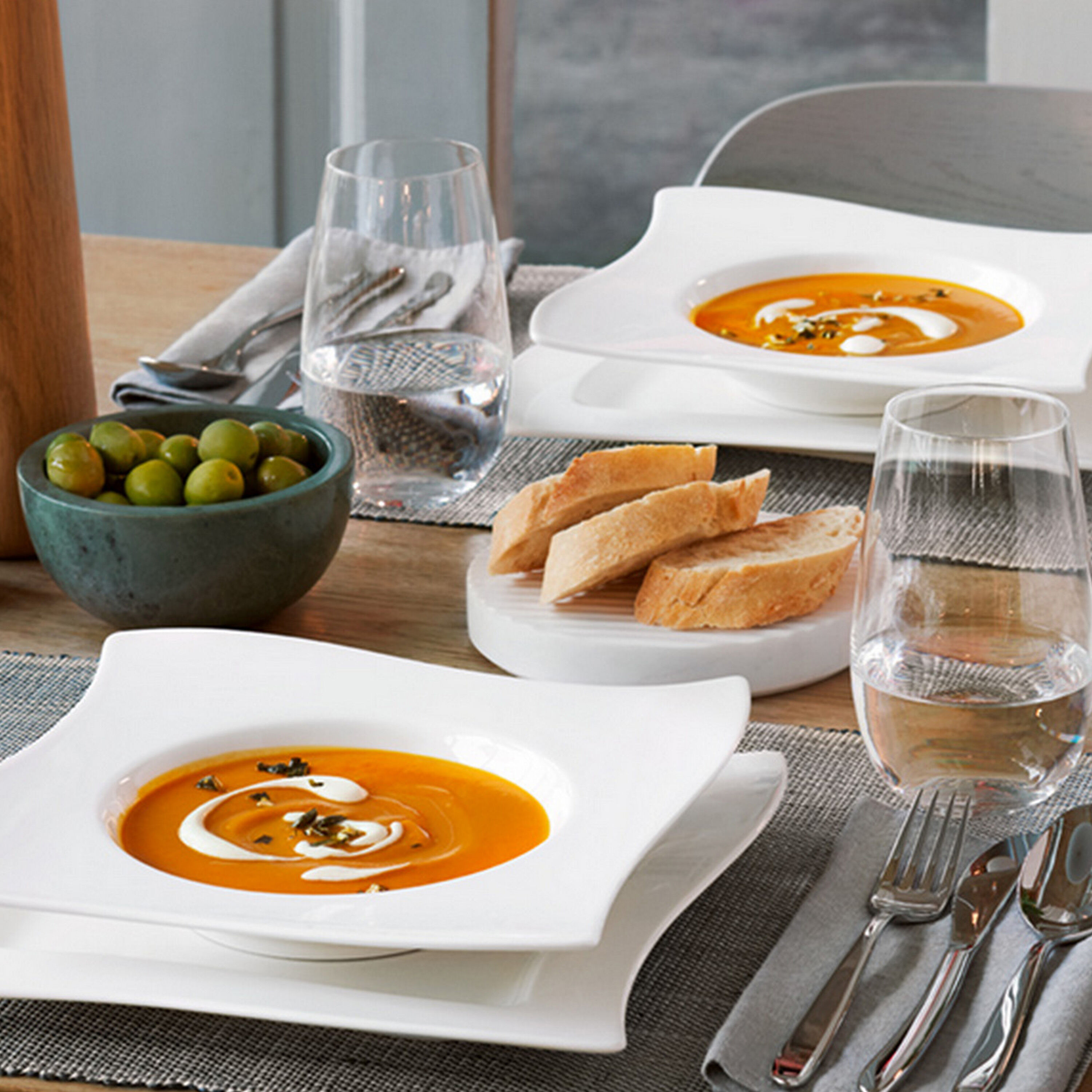 NewWave Soup bowl - White, '', Premium Porcelain