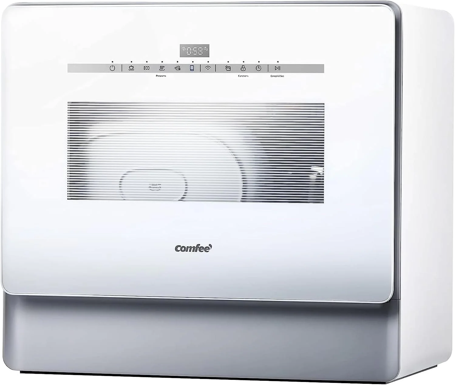 Lave-vaisselle portable COMFEE' de comptoir avec réservoir d'eau intégré de 5 L
