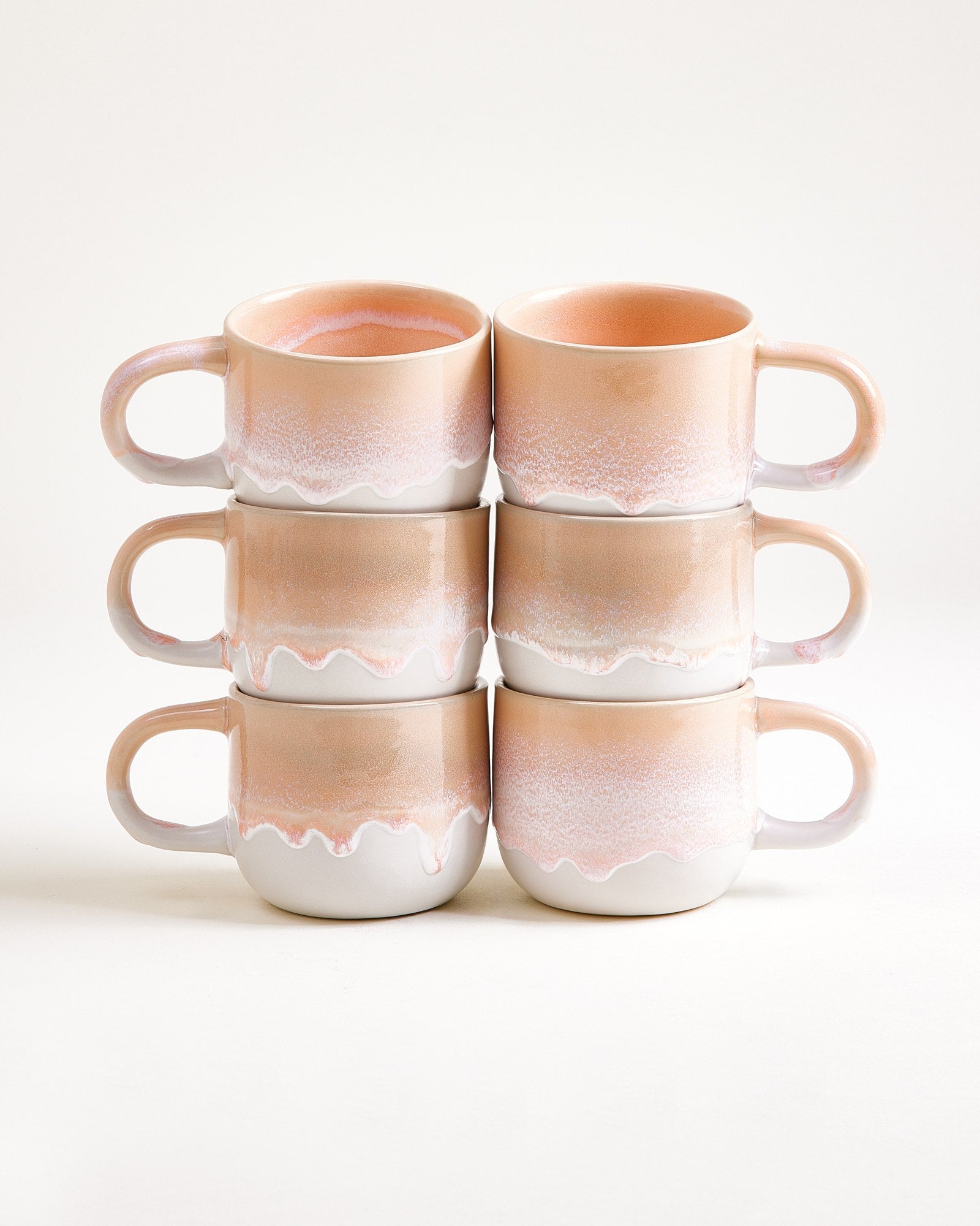 COIMBRA - SMALL MUG APRICOT SET OF 6