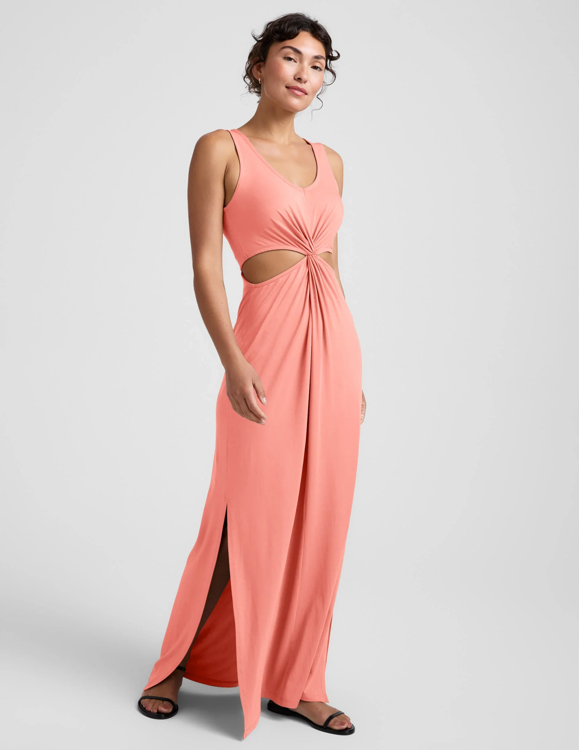 Maxi Around The World Front Twist Dress