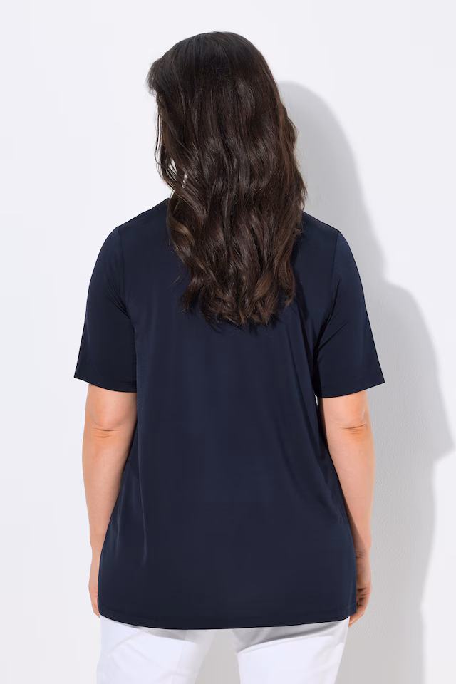Floral Damask Motif Slinky Blouse