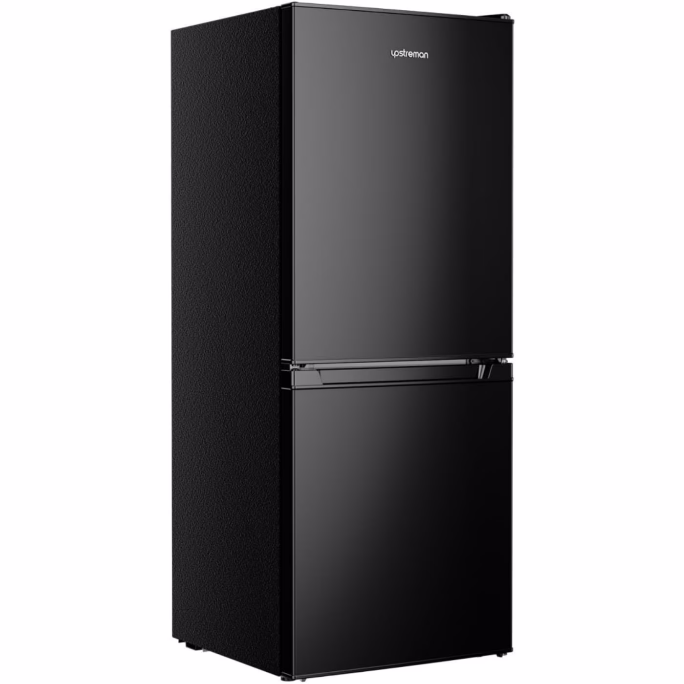 4.0 Cu.Ft Mini Fridge with Bottom Freezer, 2 Door Small Refrigerator with Adjustable Thermostat and Removable Glass Shelves for Bedroom, Dorm, Office, Apartment, Black BM40(Black)