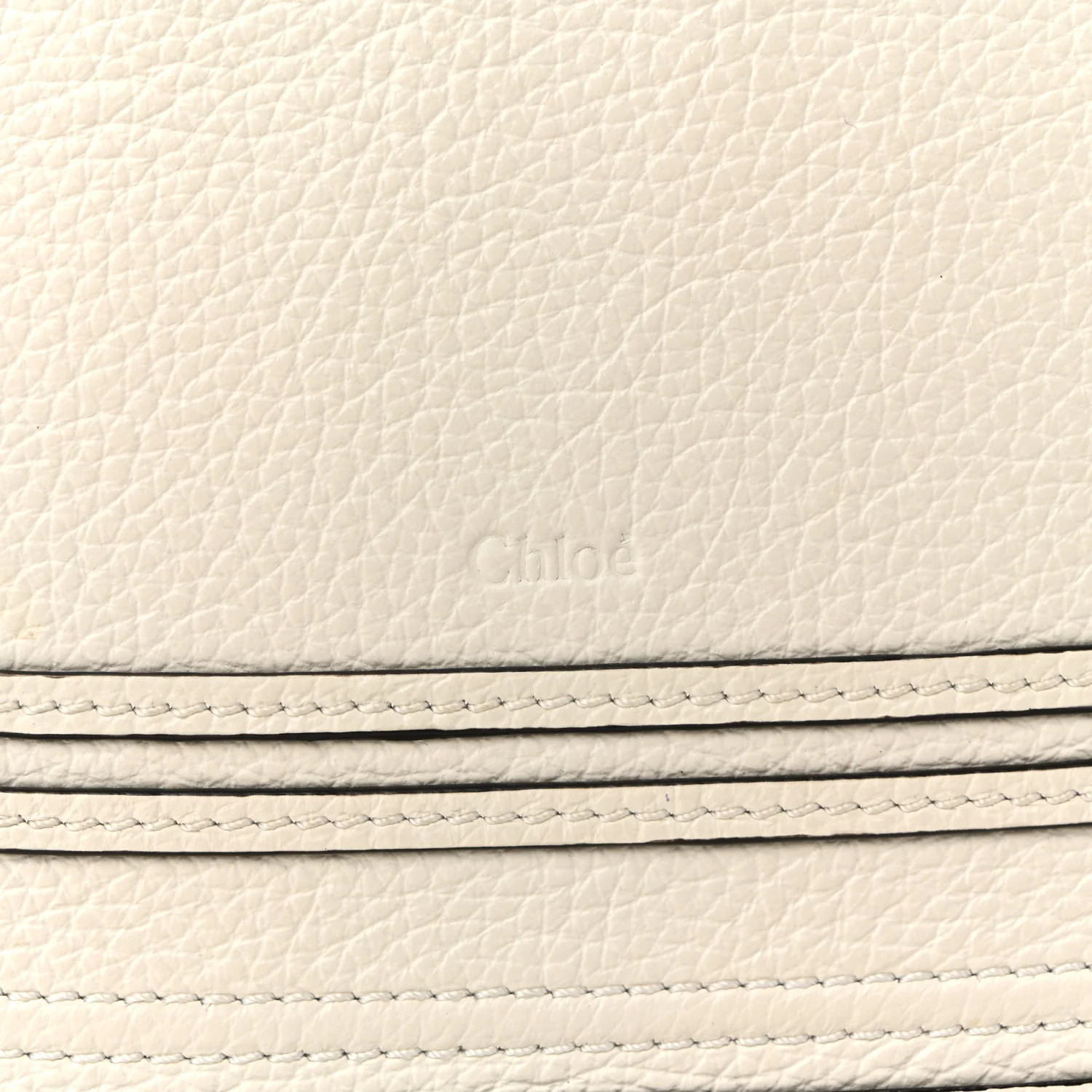 Raffia Grain Calfskin Medium Marcie Basket White