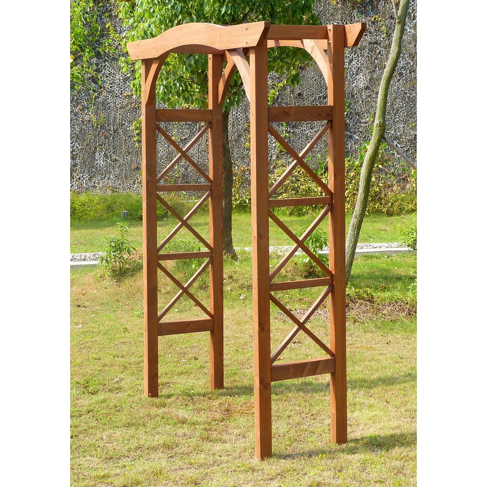 Venice 79.5" Wood Arbor Brown - Image 4