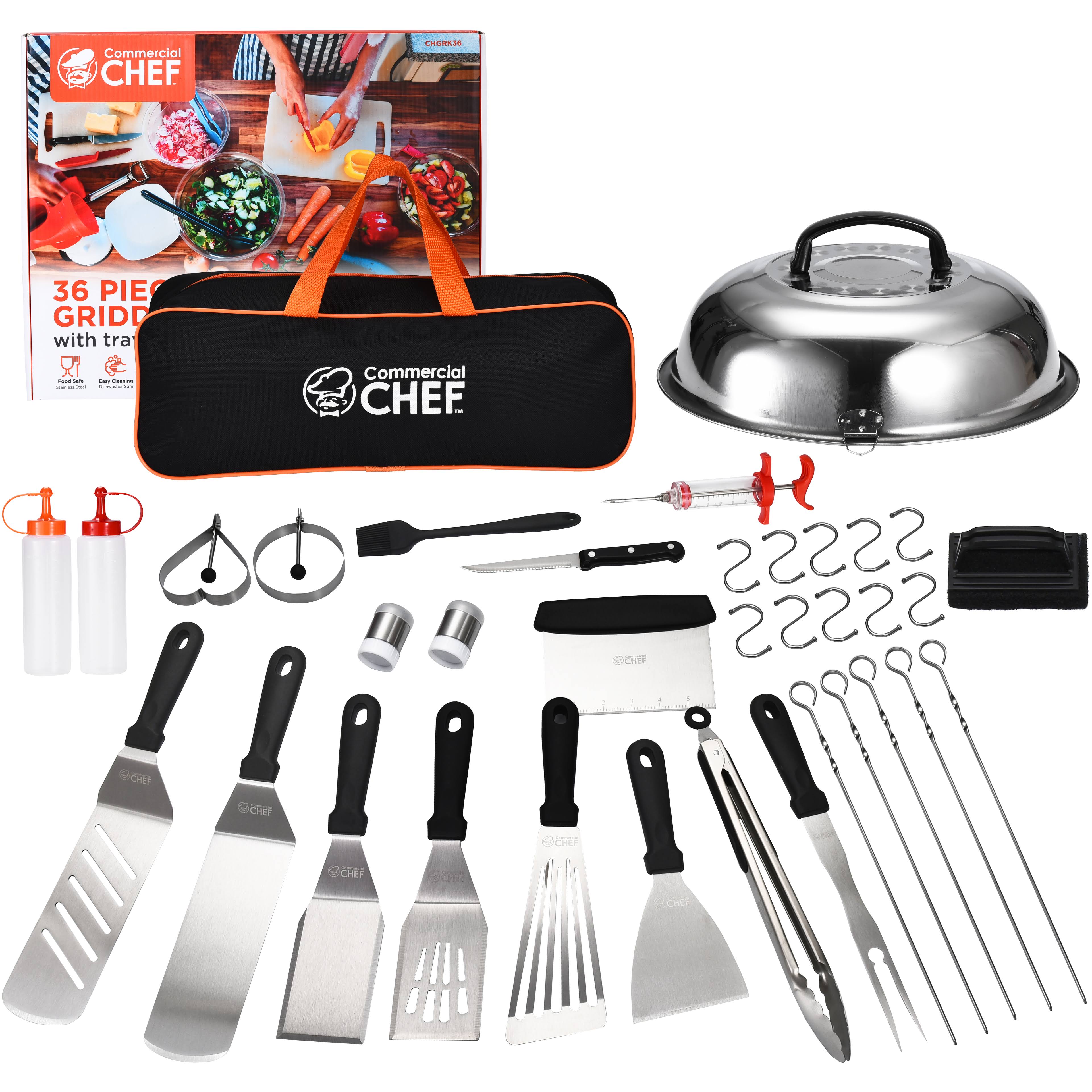 Commercial Chef Blackstone Griddle Accessories Kit - Flat Top Grill Accessories - Griddle Tools Utensils - for Breakfast Hiba