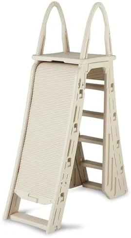Confer Plastics a - Frame 7200 Above Ground Adjustable Pool Roll - Guard Safety Ladder