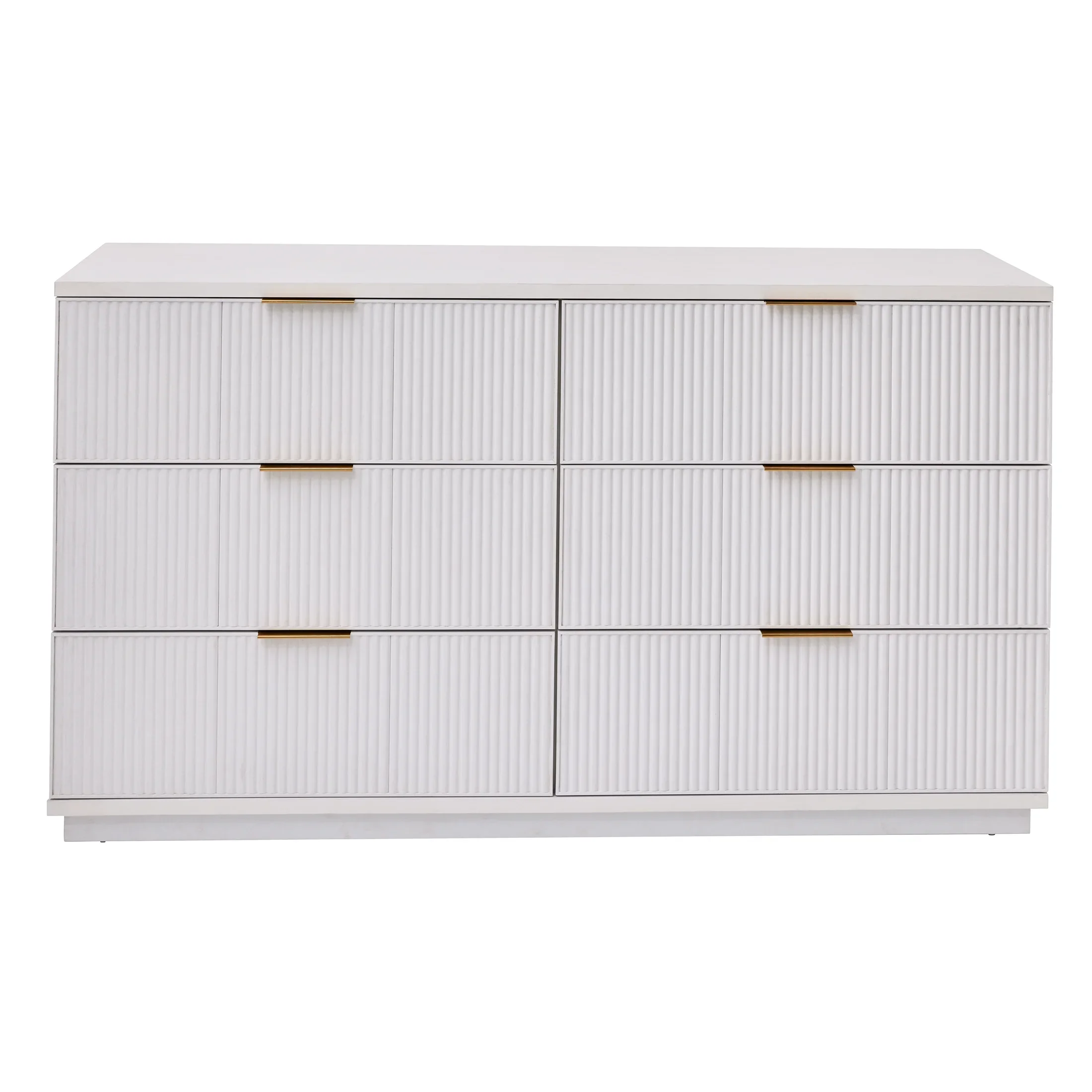 Better Homes and Gardens Lillian 6 Drawer Dresser, White
