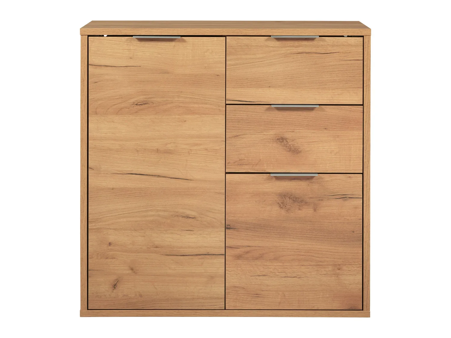 LIVARNO home Commode Verona 2 tiroirs 2 compartiments, 80 x 80 x 35 cm, imitation chne