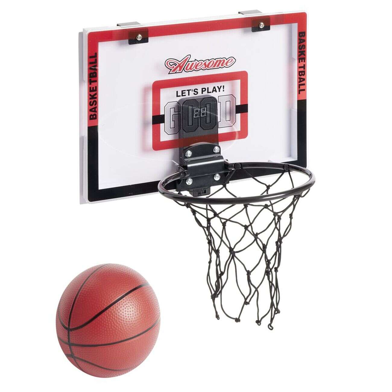 Panier de basket pliable panneau sonore affichage numérique 40x25xH26cm (2 modèles)