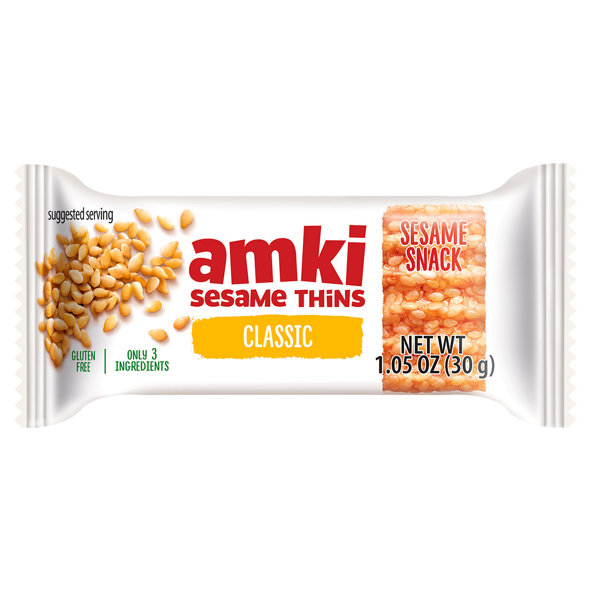 Amki Sesame Thins, 1.25 oz, 36 - Count