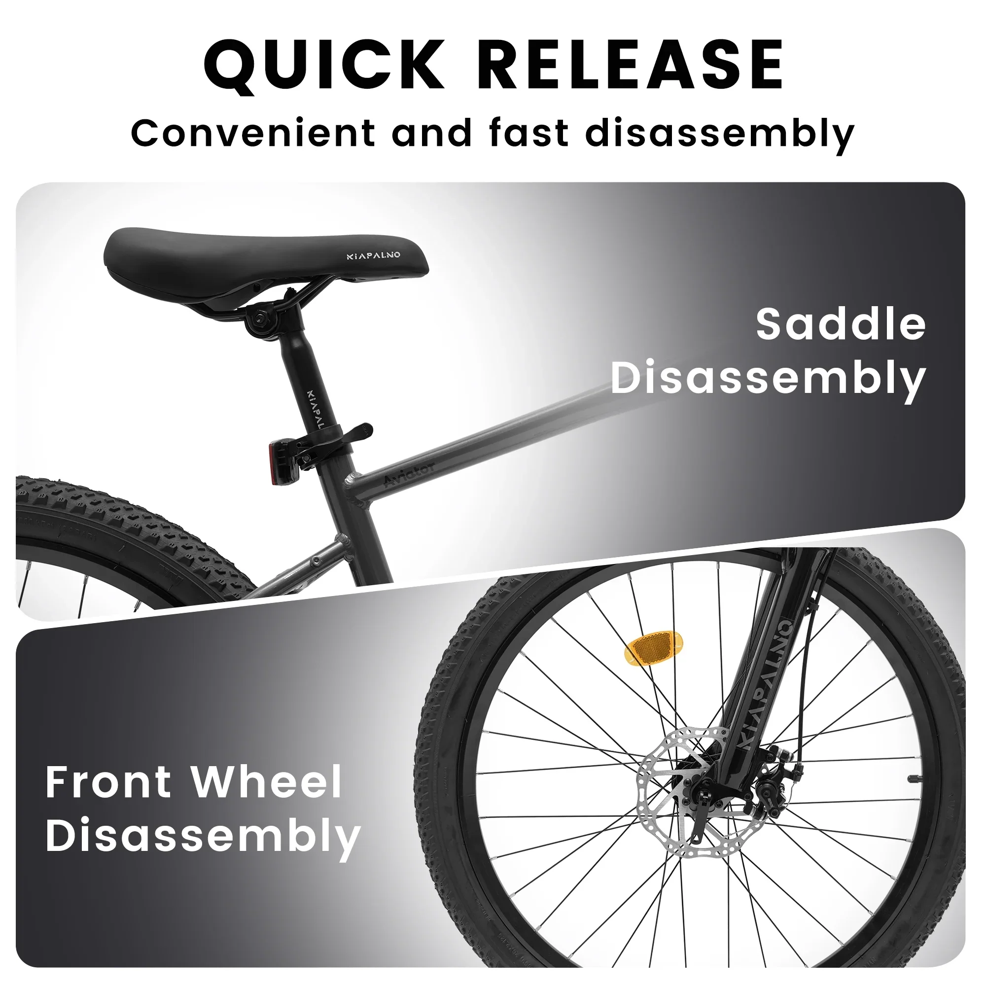 24 Inch Mountain Bike, 21 Speed Mountain Bicycle with Aluminium Alloy Frame, Dual Disc Brakes and Front Suspension, Men Commuting City Bike for Teenagers Adult, Quick Release Front Wheel, Black