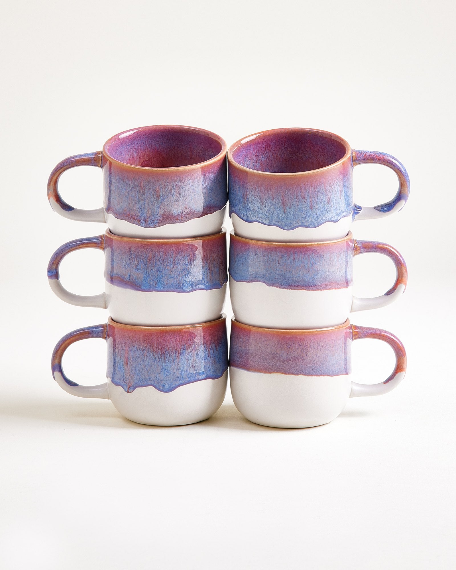 COIMBRA - SMALL MUG PURPLE SET OF 6