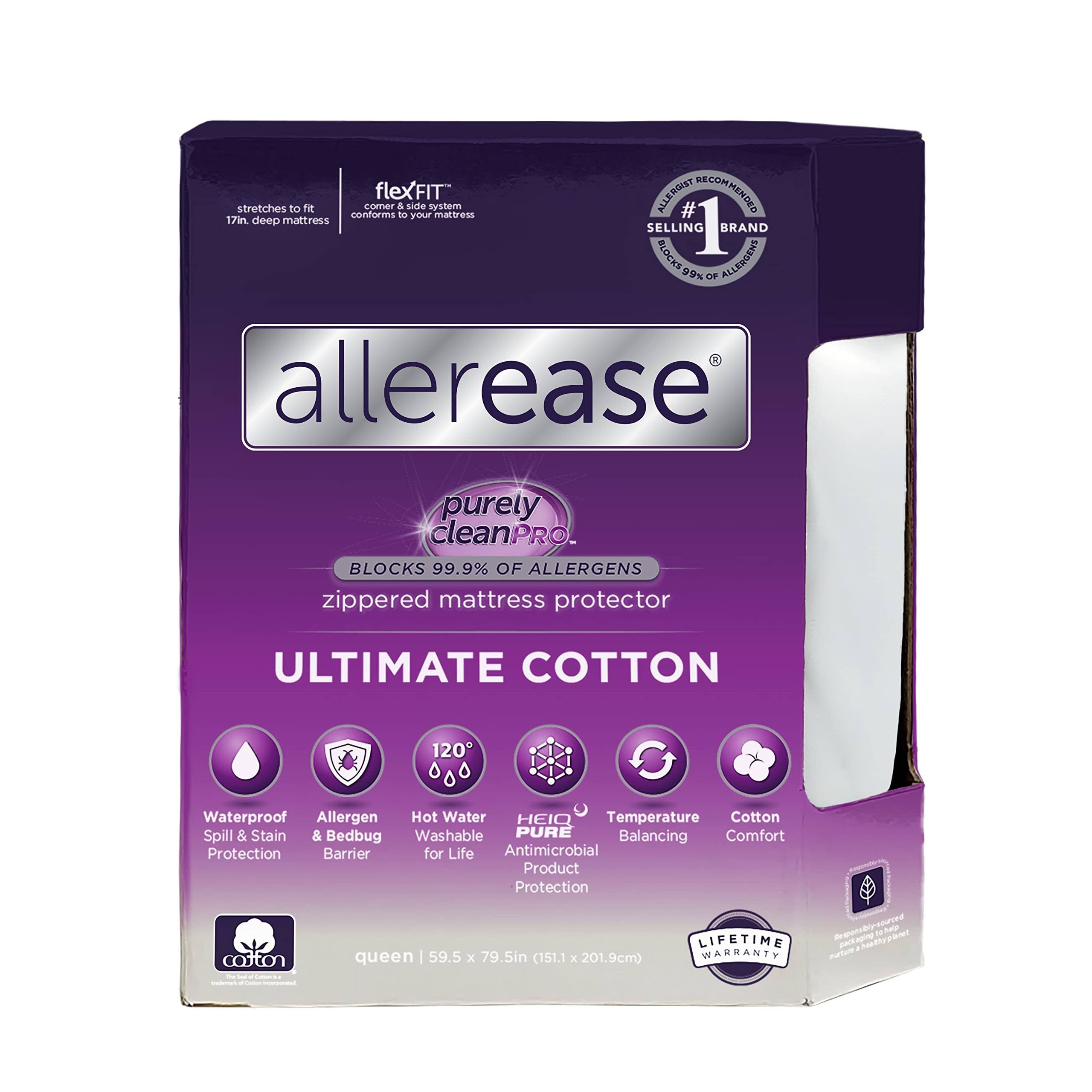 Allerease Ultimate Mattress Protector - White (Full)