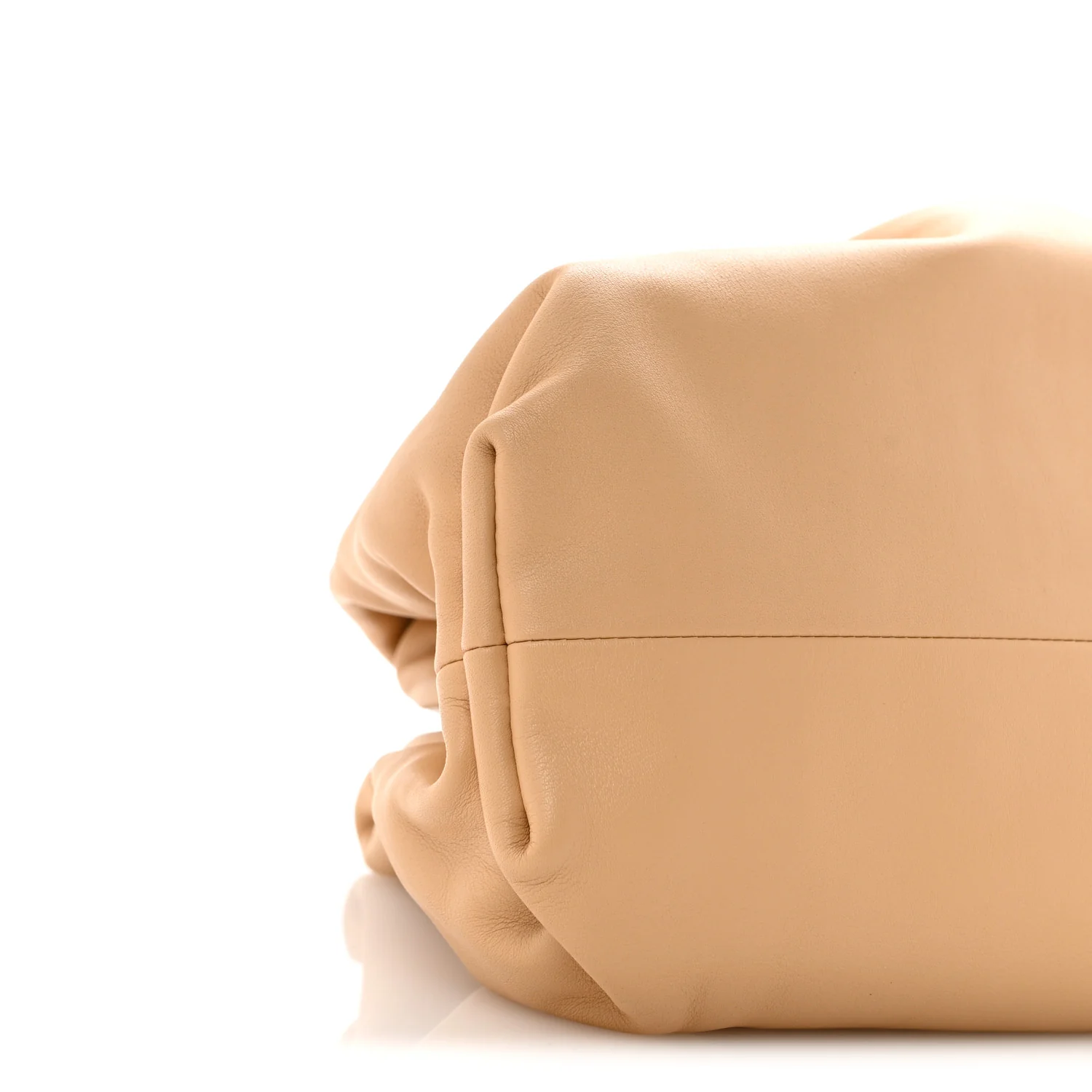 Smooth Butter Calf The Pouch Oversized Clutch Biscotto