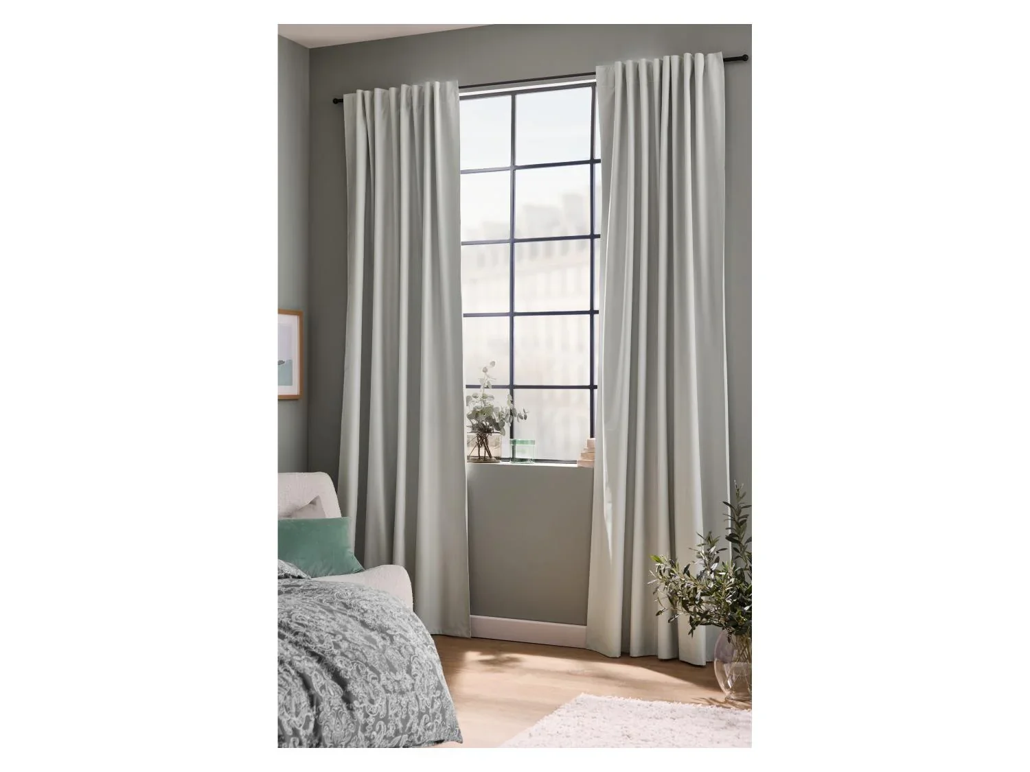 LIVARNO Set de 2 Rideaux obscurcissants premium