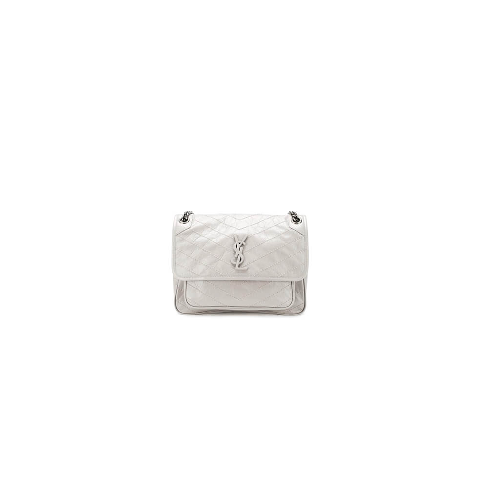YSL NIKI MEDIUM IN CRINKLED VINTAGE LEATHER(HIGH-END GRADE)