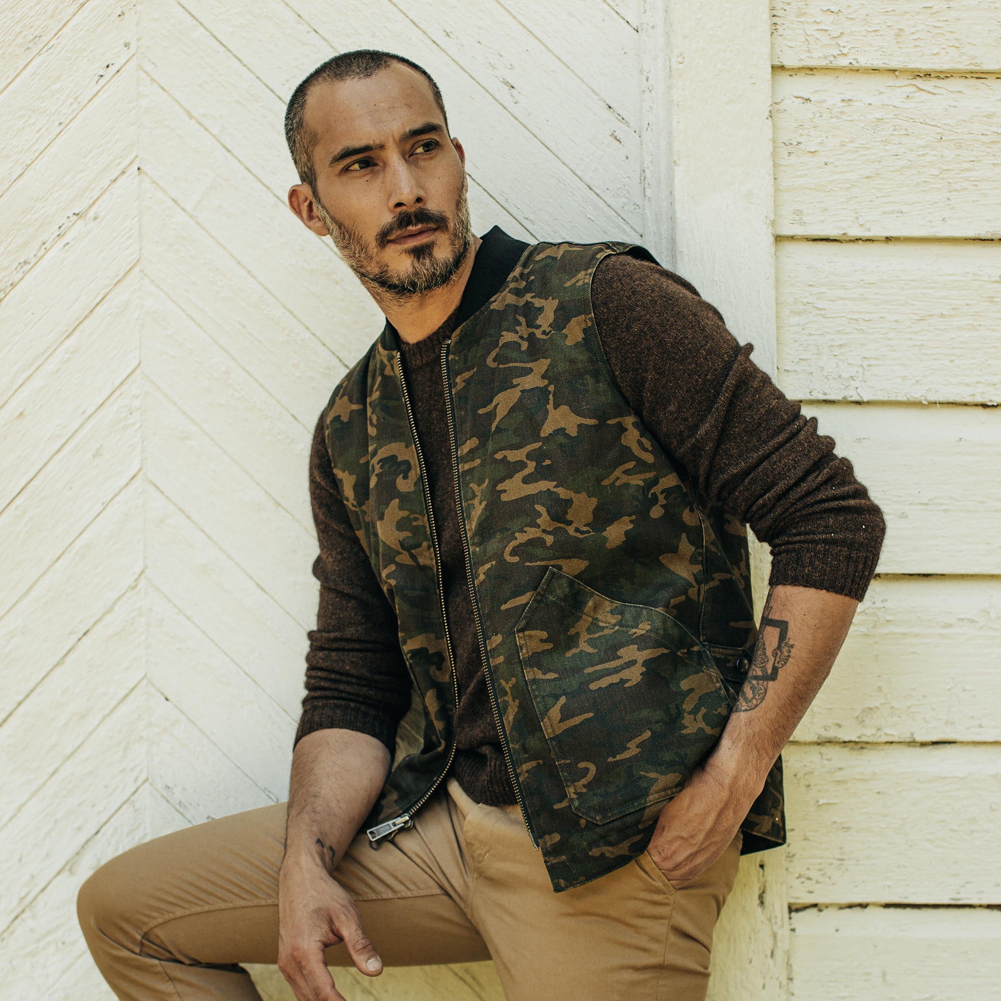 Gilet de travail Workhorse en camouflage Boss Duck