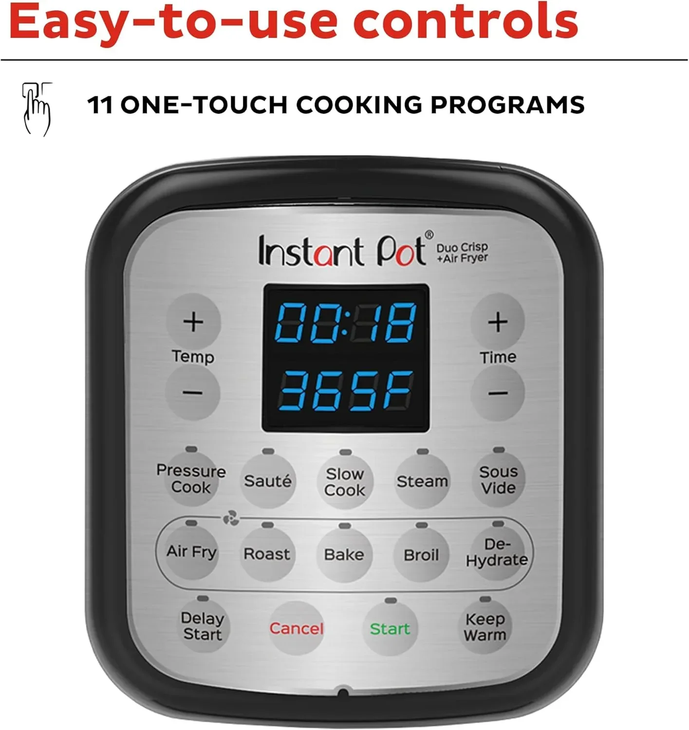 Instant Pot Duo 7 en 1 Autocuiseur électrique, mijoteuse, cuiseur à riz, cuiseur vapeur, sauteuse