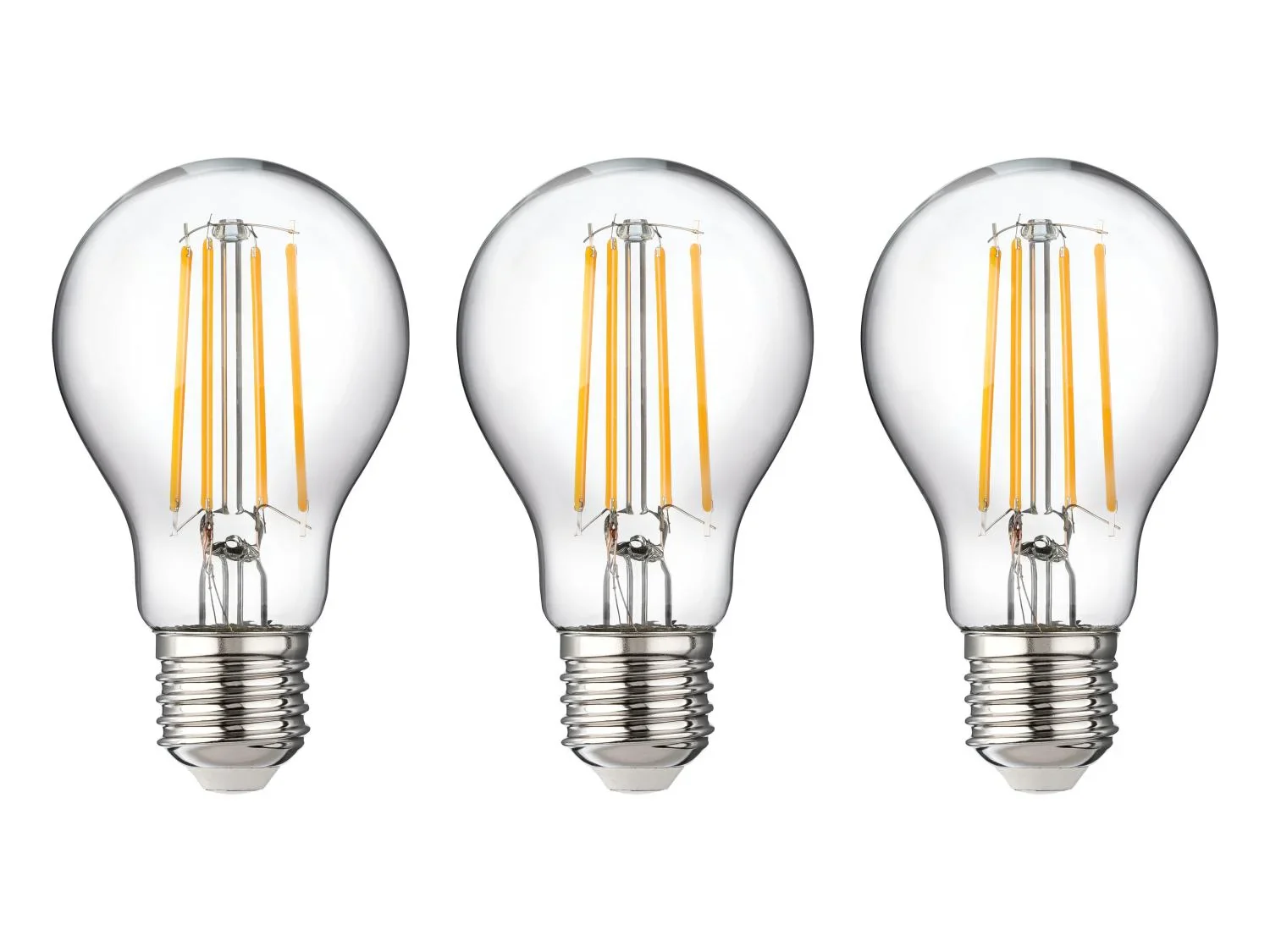LIVARNO Lot de 3 ampoules LED  filament