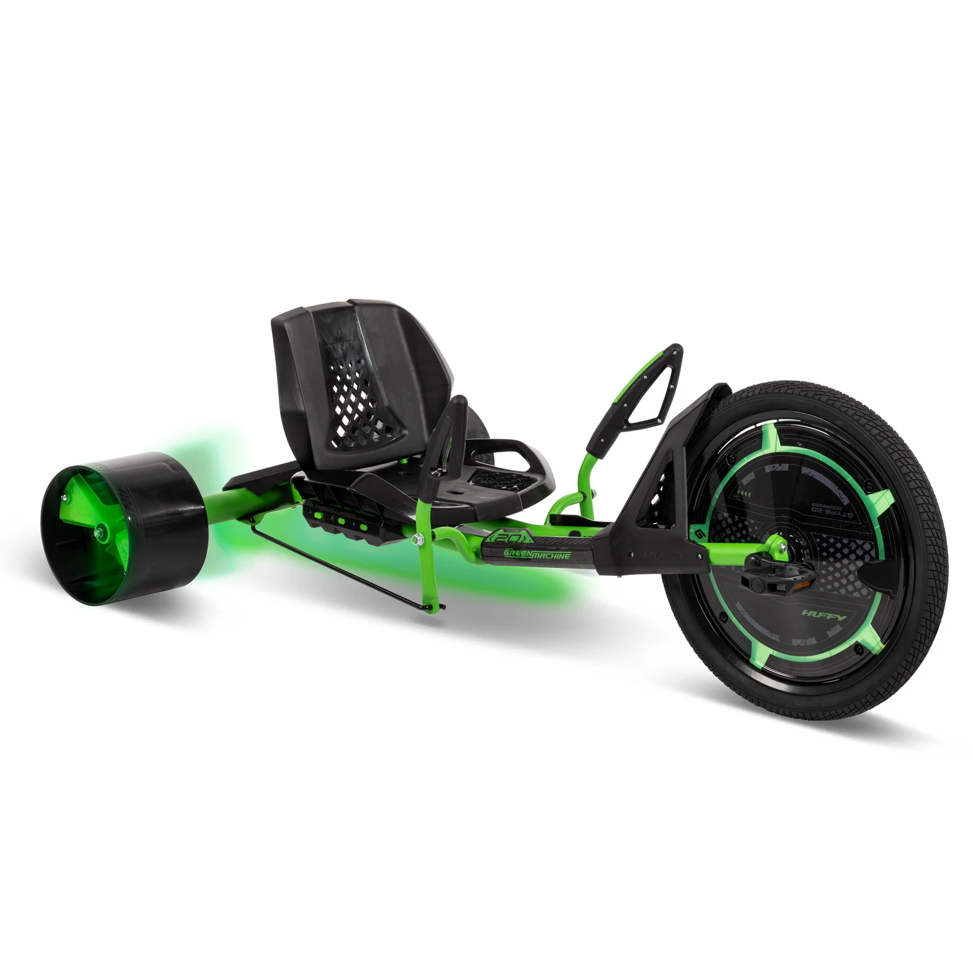 20" Green Machine Drift Trike, Fits Riders Ages 8+ Years, Drift and Spin, Green/Black, Unisex, Kids(20-Inch) - Image 7