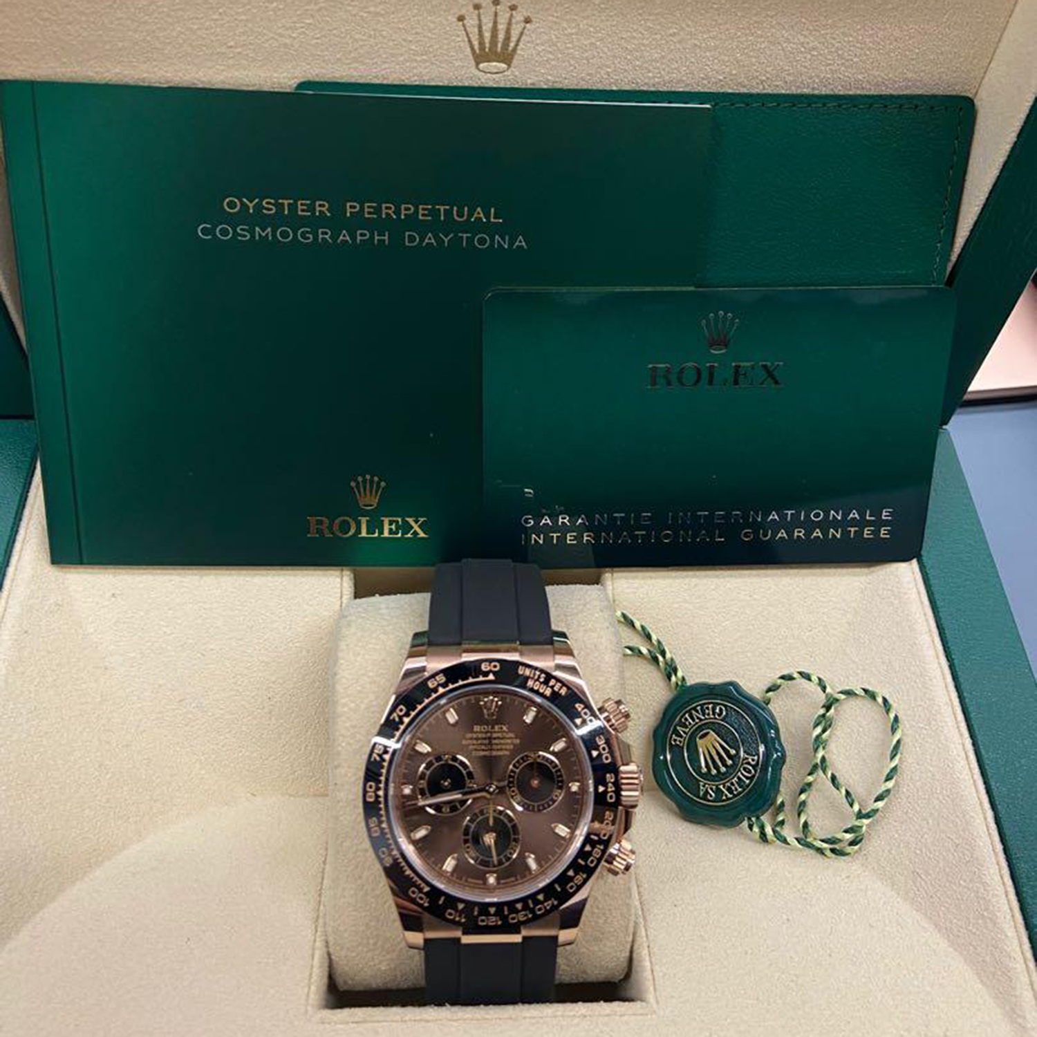 [Super Clone]Rolex Cosmograph Daytona  40mm Chocolate Dial Rose Gold  m126515LN-0010