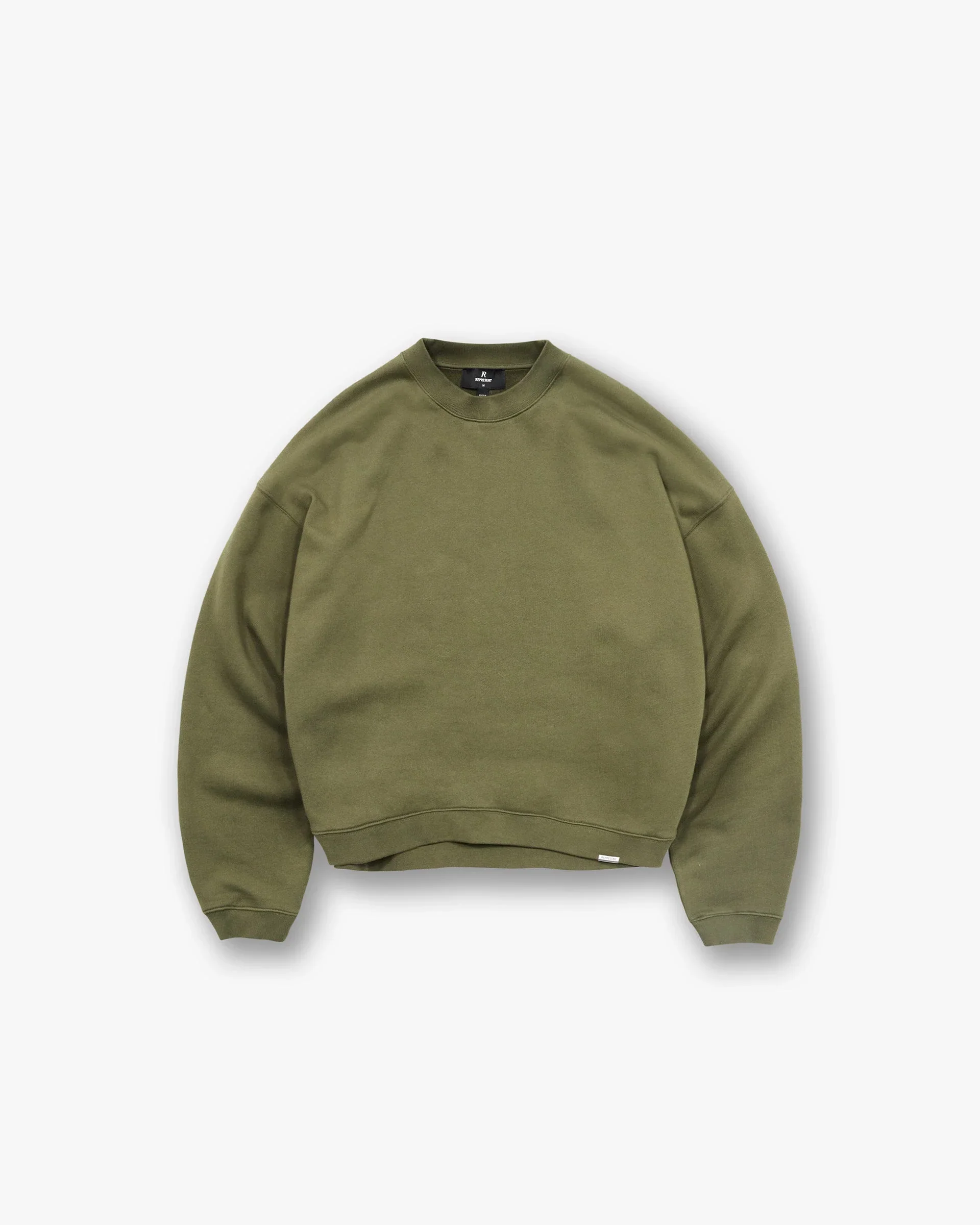 Initial Boxy Sweater - Army Green
