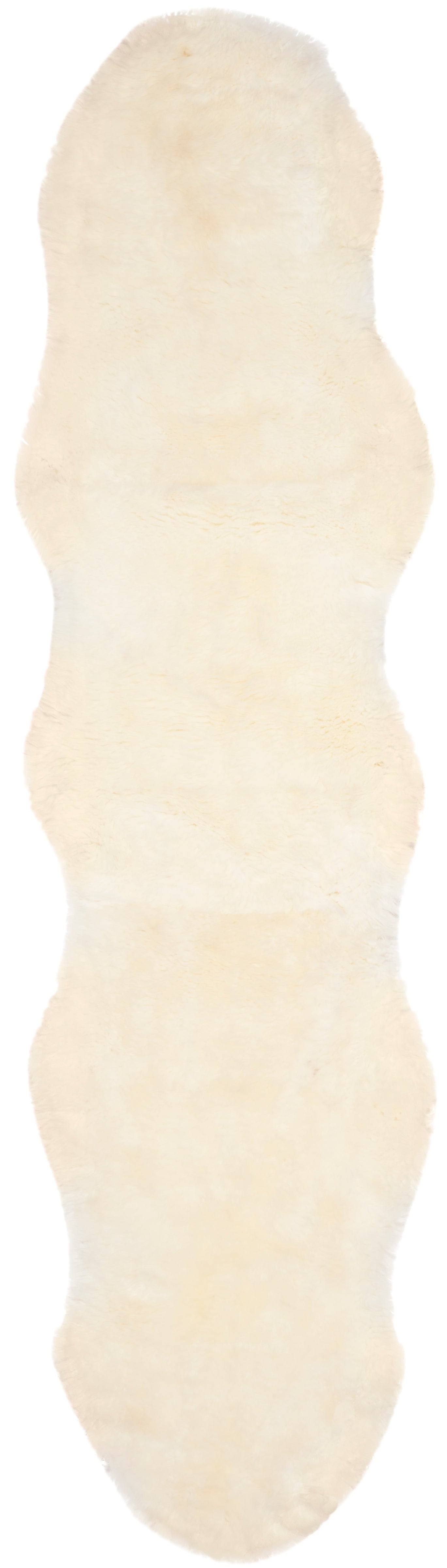 Safavieh Sheep Skin Jeptha Solid Area Rug or Runner, White