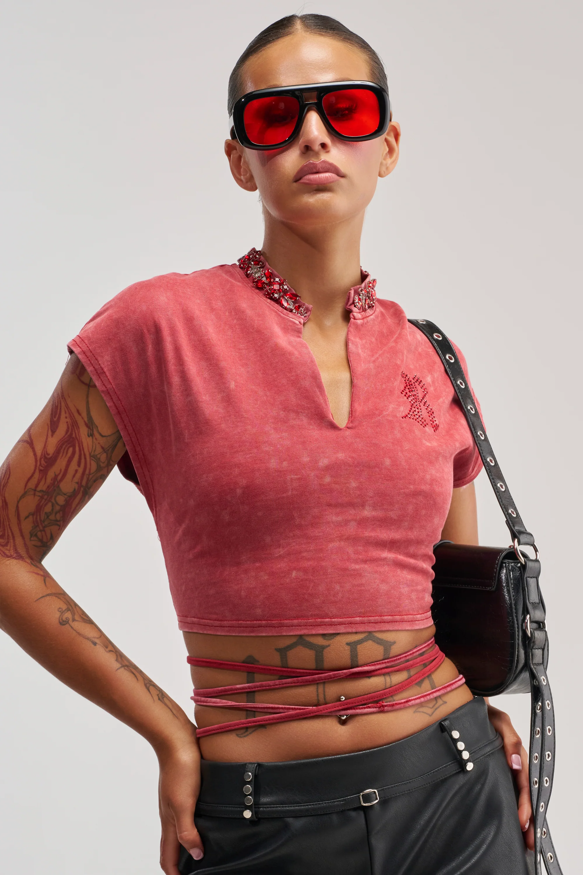 CHERRY ON TOP CROPPED TEE - Akira Store