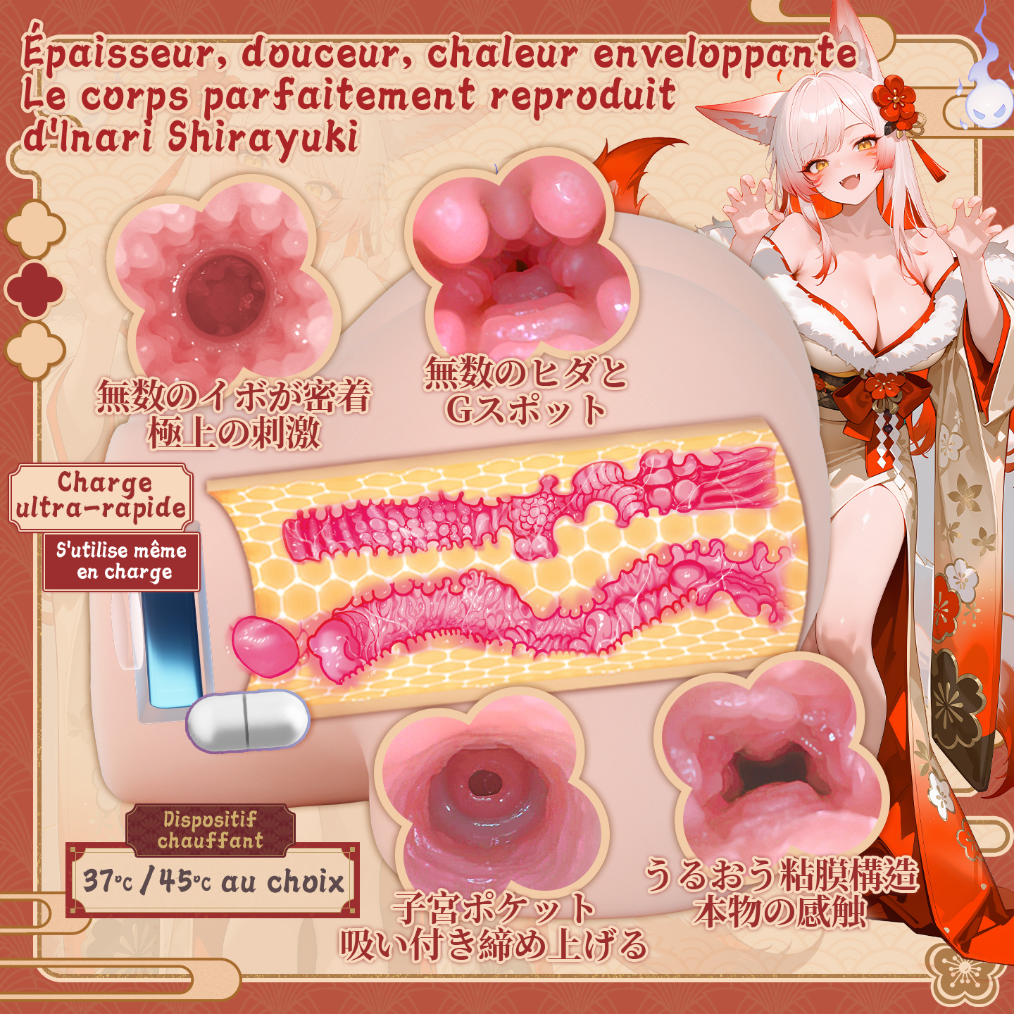 Hot Booty Gen 3 DR.YUU mode chaleur forte masturbateur homme chauffant