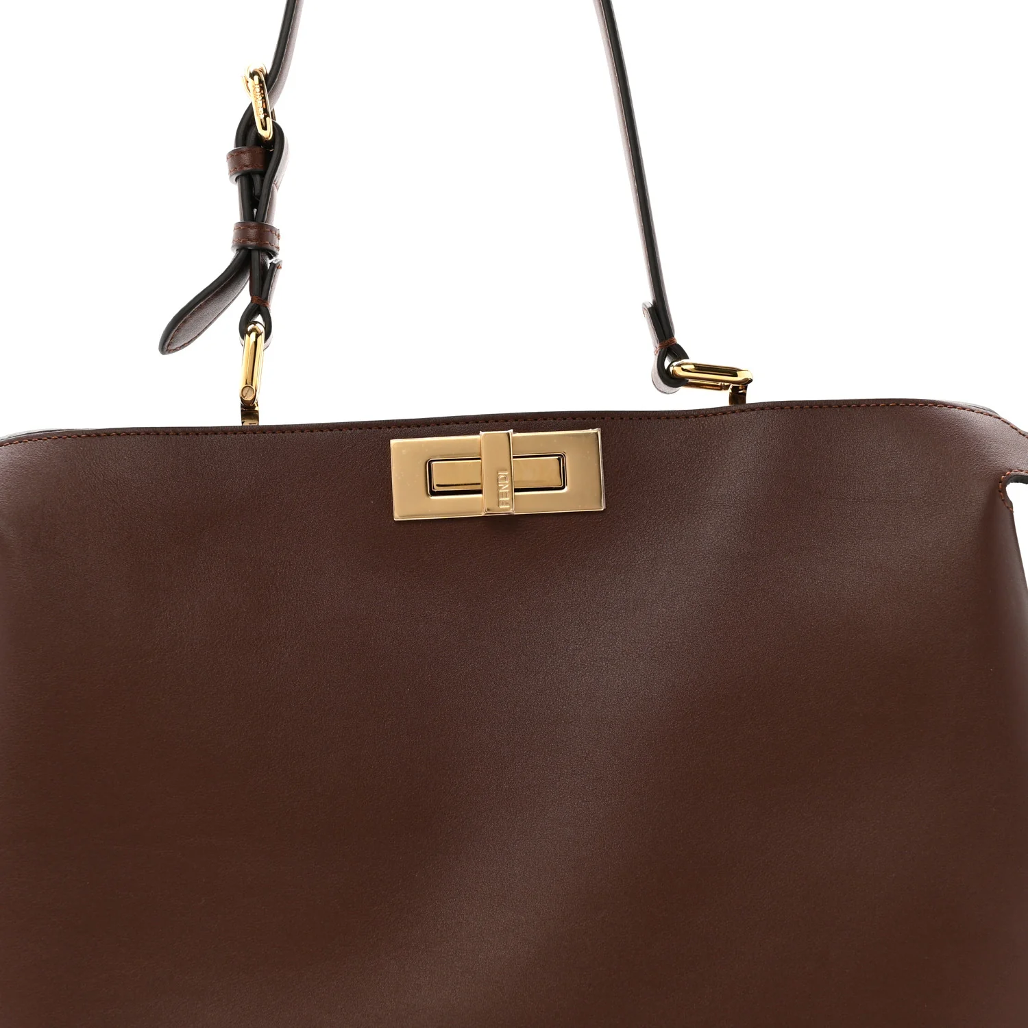Vitello Large Soft Peekaboo Mogano