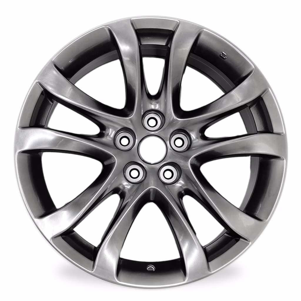 19" 19x7.5" Automotive Rim New Single Wheel for Mazda 6 2014 2017 Dark Hyper Silver OEM Design Replacement