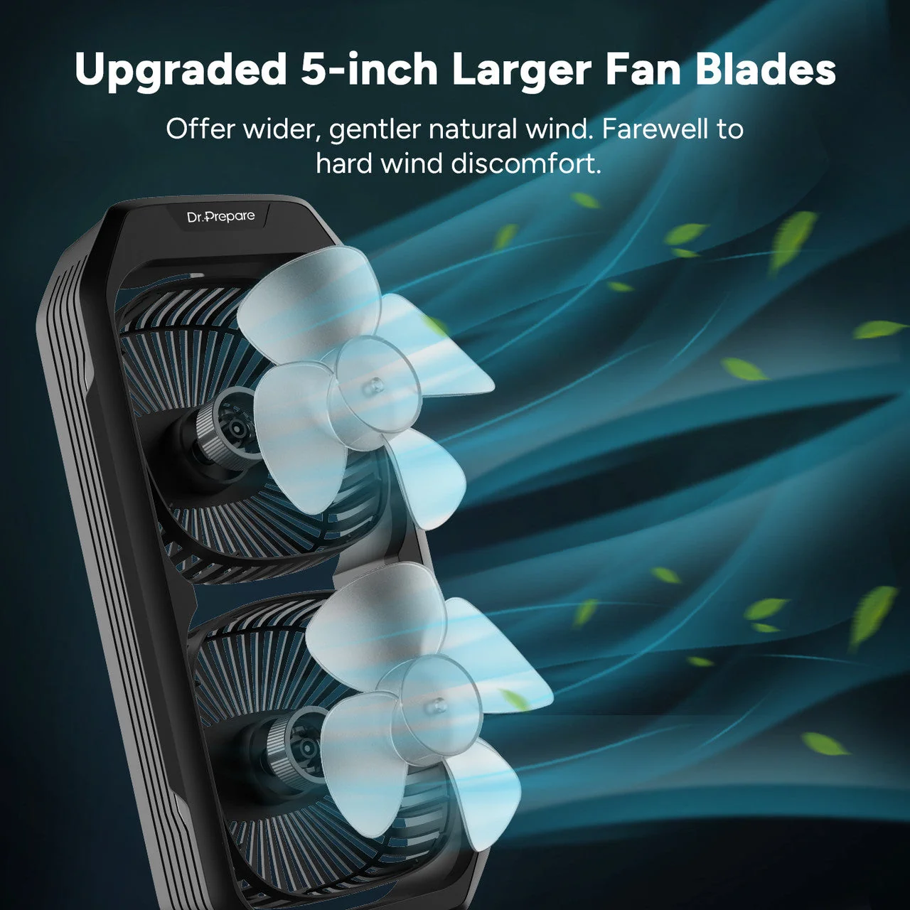 16 inch Dual Oscillating Tower Fan