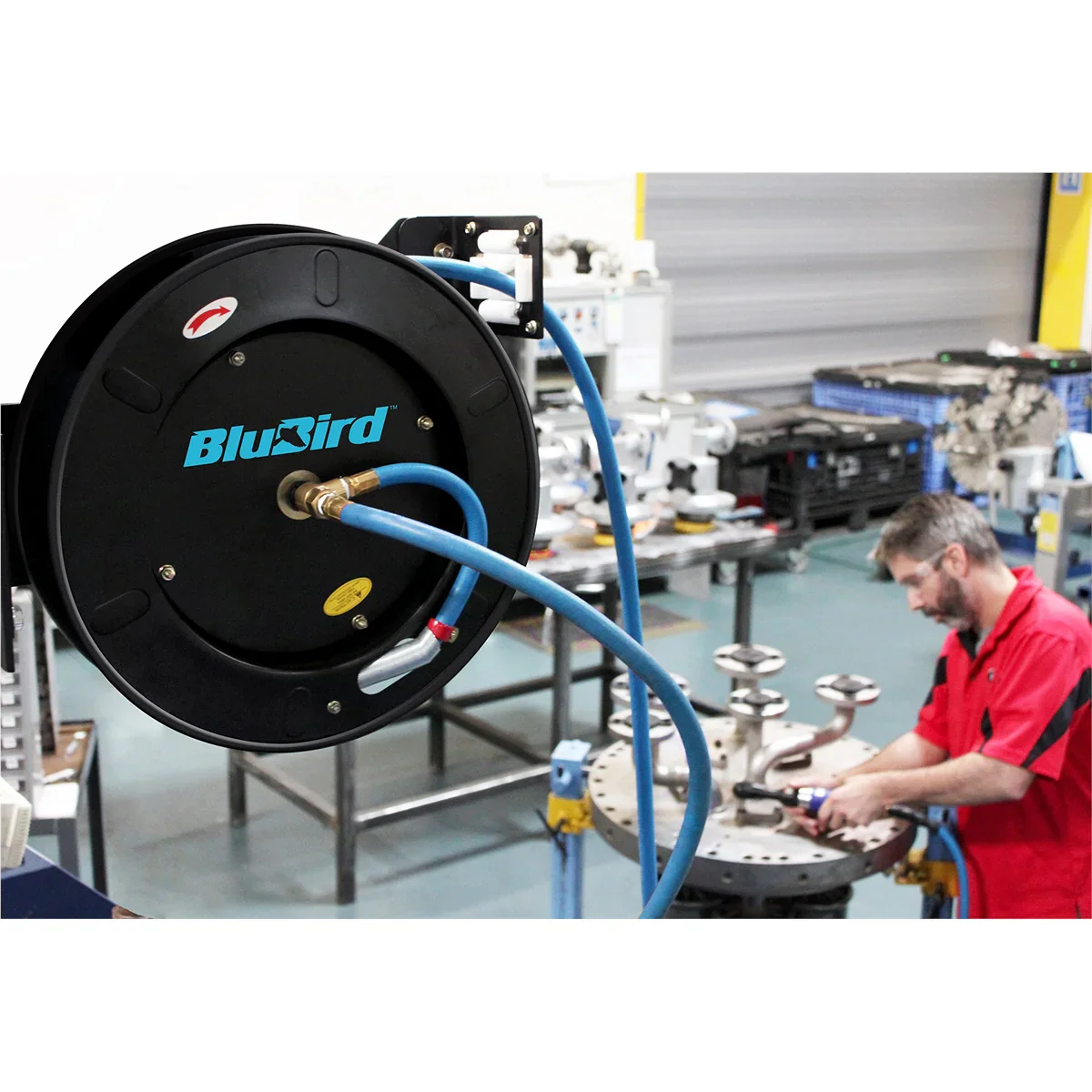 BLUBIRD AIR HOSE REEL 3/8 X 50'