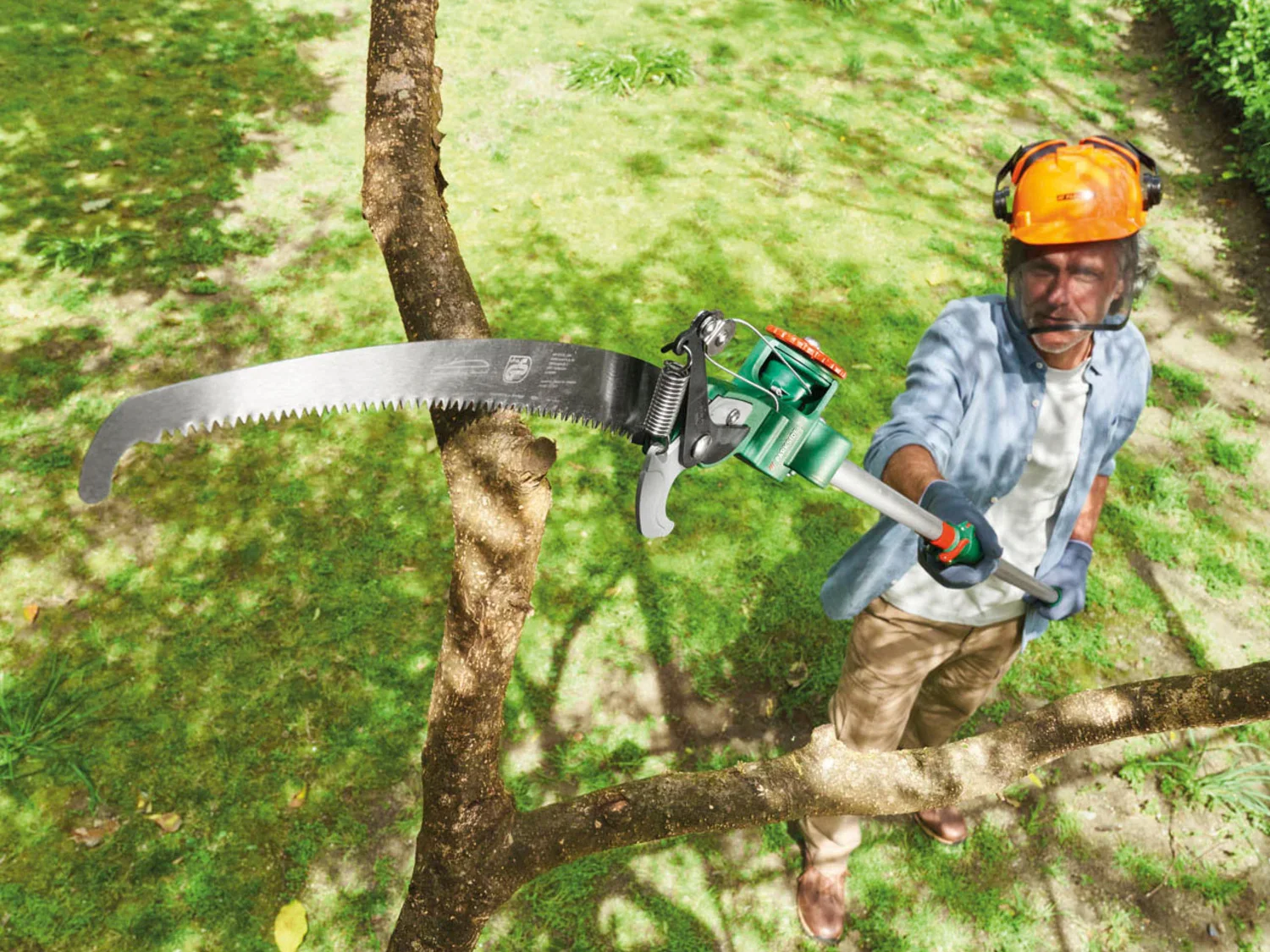 PARKSIDE Scateur d'arbres tlescopique avec scie