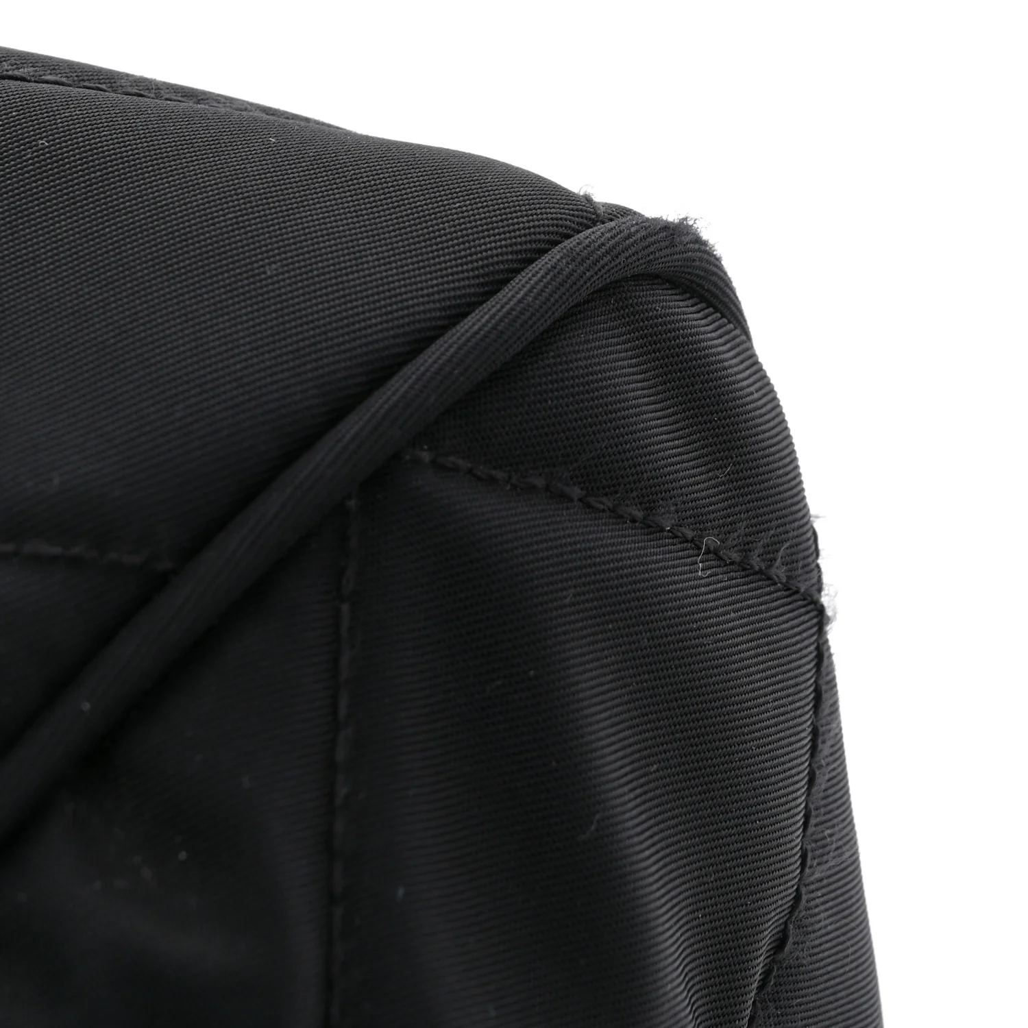 Nylon Tessuto Impuntu Quilted Shoulder Bag Black