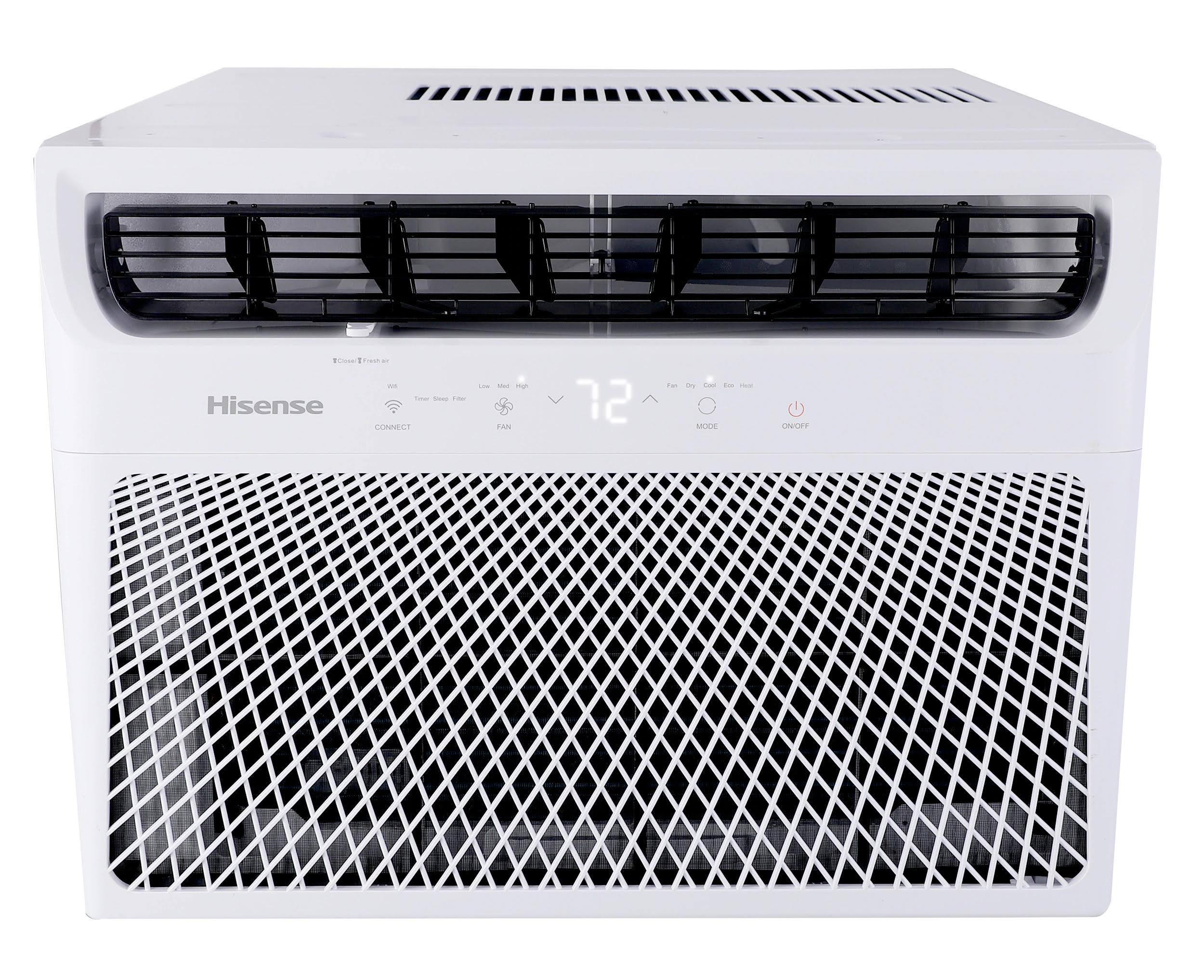 Hisense 350-sq ft Window Air Conditioner with Heater (115-Volt; 8000-BTU) in White | AW0822DR1W