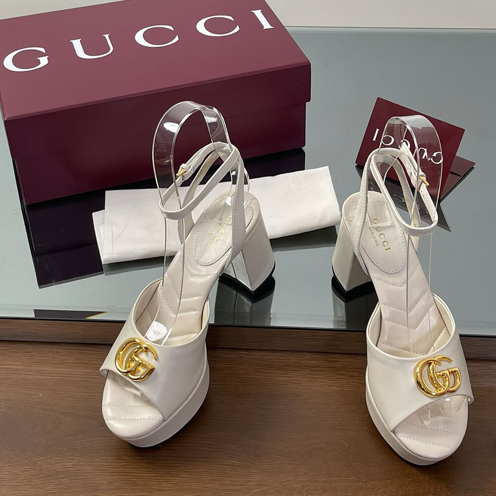 GUCCI Women s platform sandal with Double G