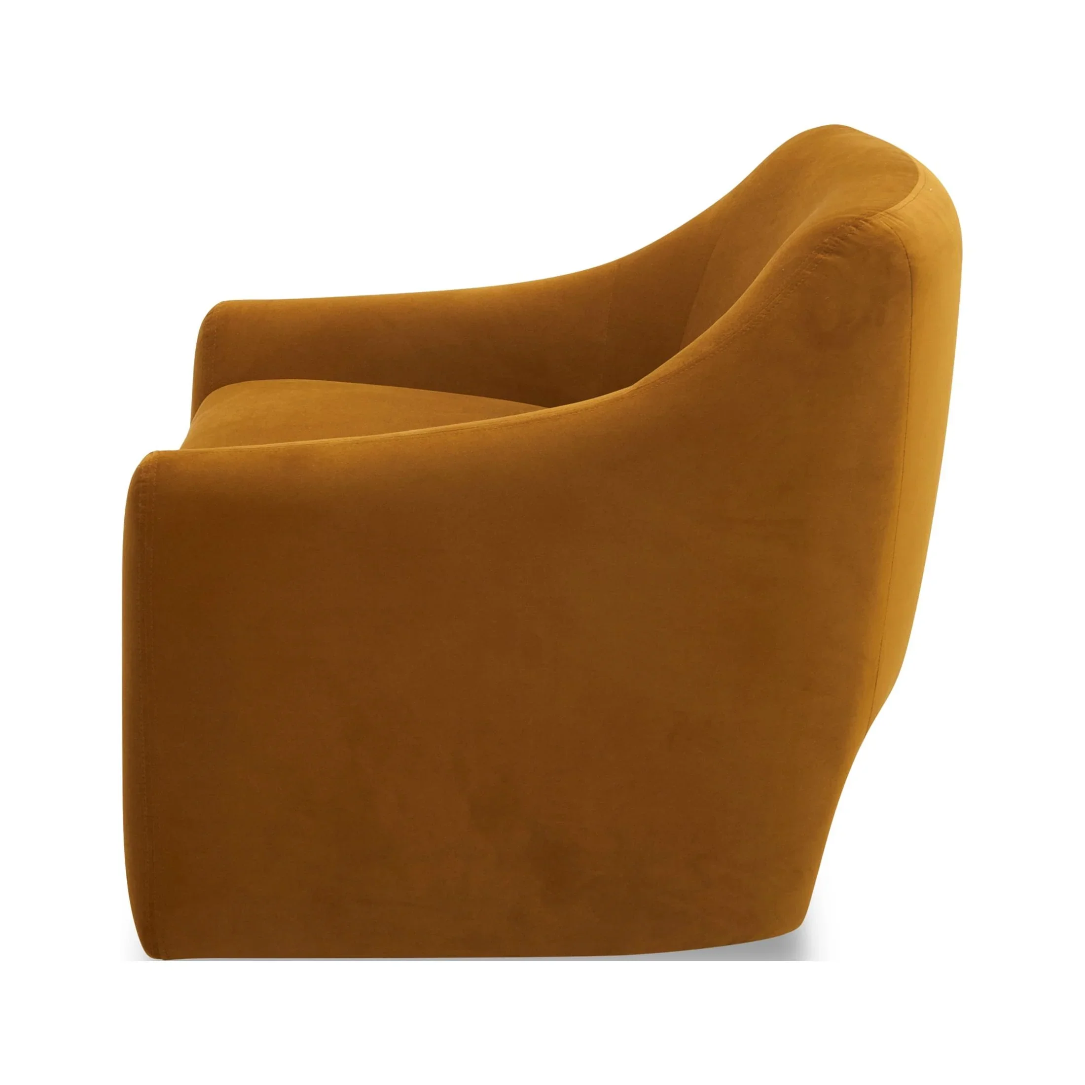 Better Homes & Gardens Emerson Curvy Accent Chair, Truffle Brown Boucle