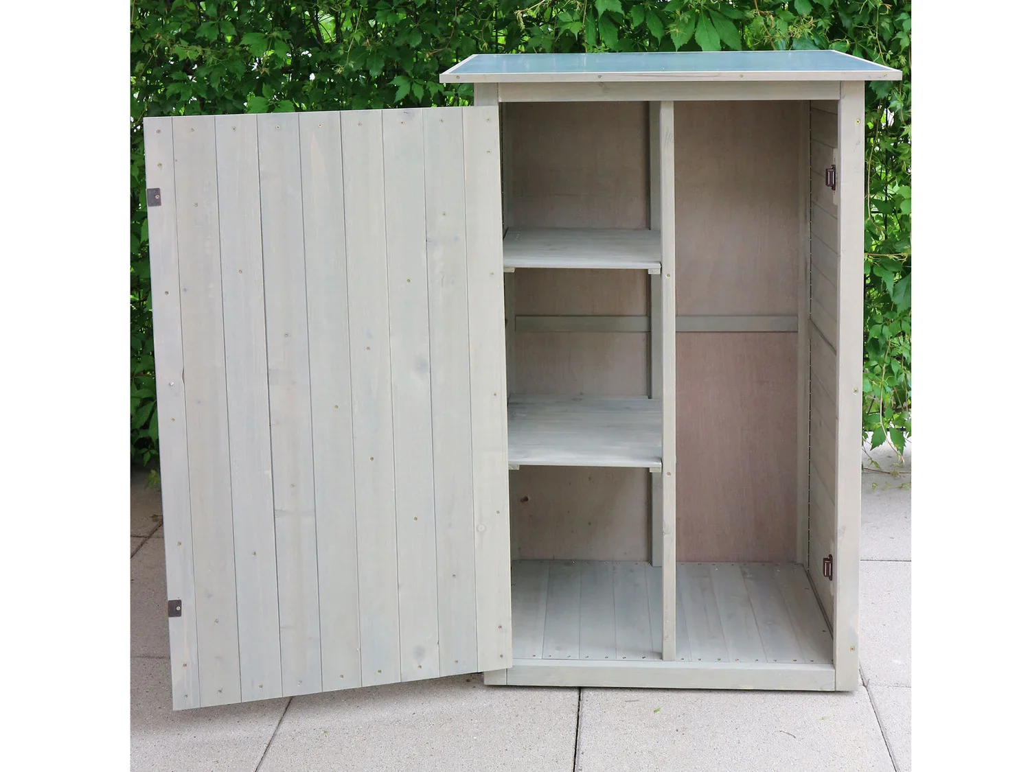HABAU Armoire de jardin Benno, 76 x 56 x 117 cm, gris